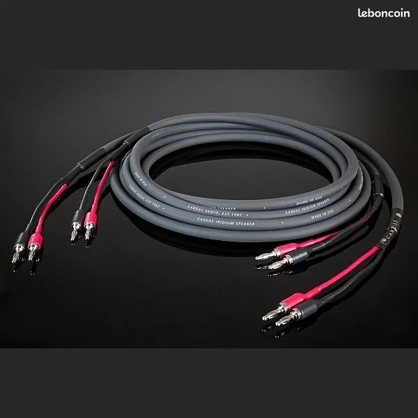 Câbles Cardas série Iridium, paire de câbles HP, 2*2m 