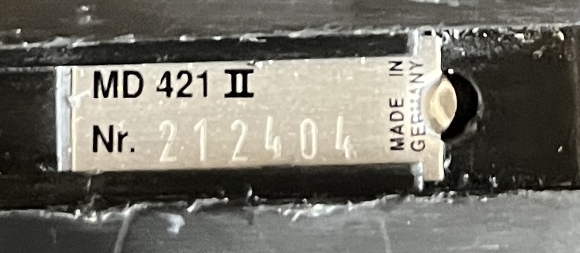 1 paire de MD421 II appéré 