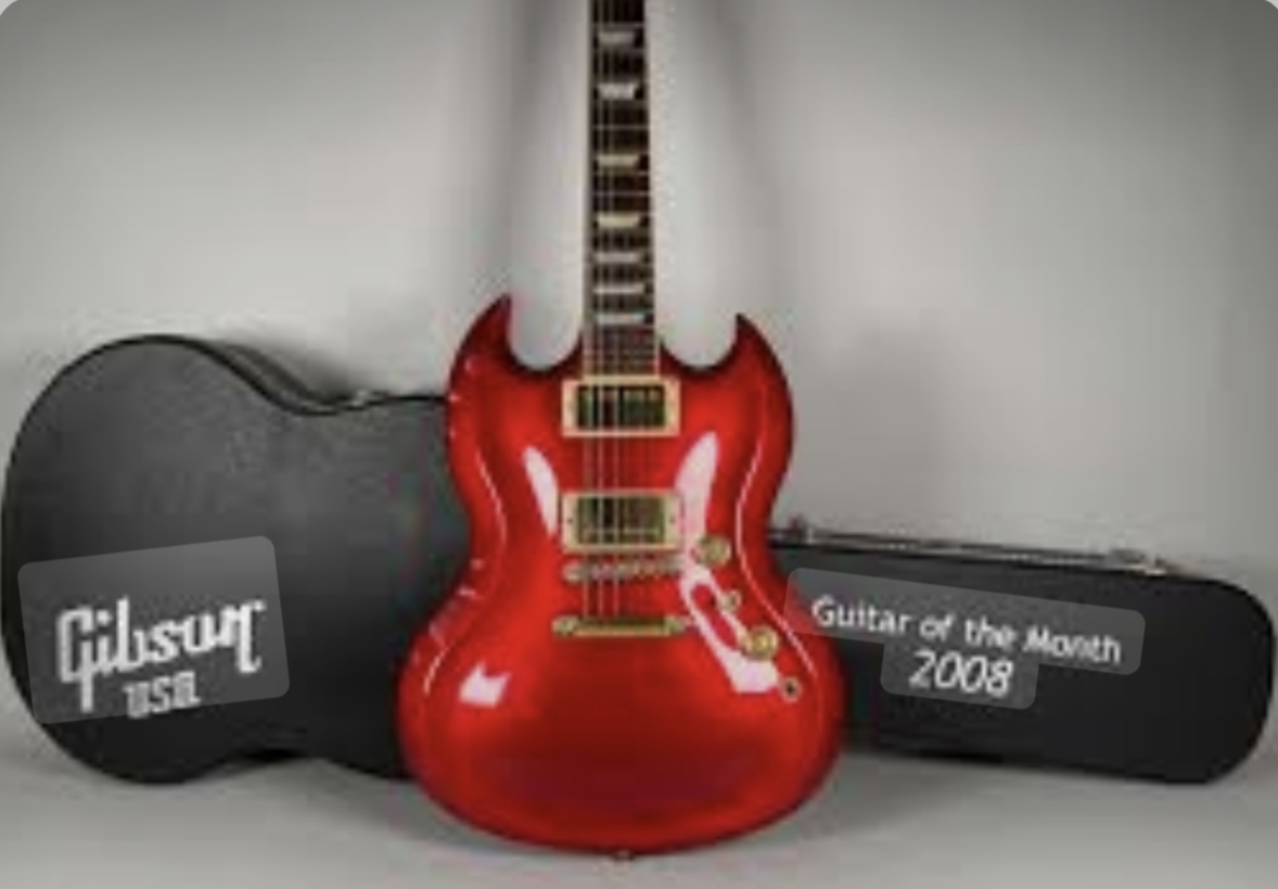 Gibson SG Diablo rouge métallique 