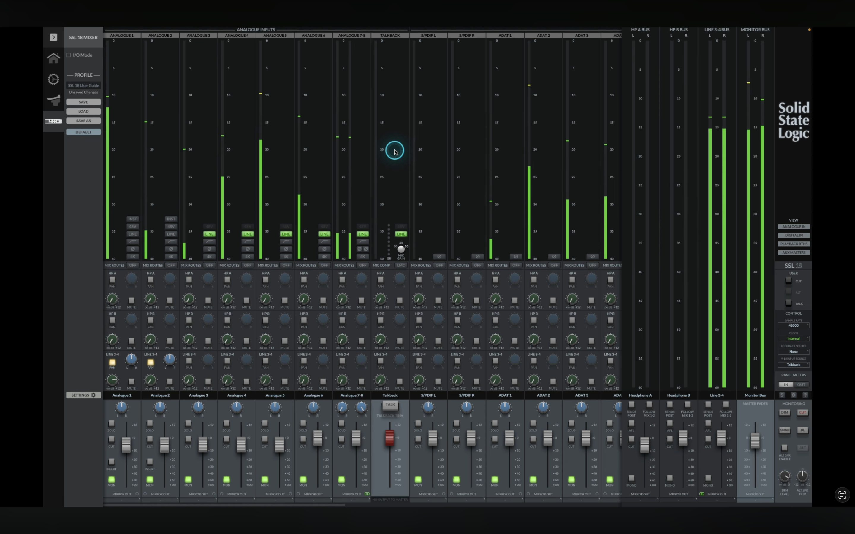SSL18 Mixer