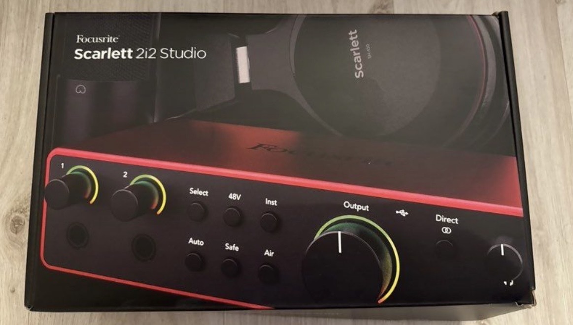 vends micro focusrite scarlett utilisé 1 fois