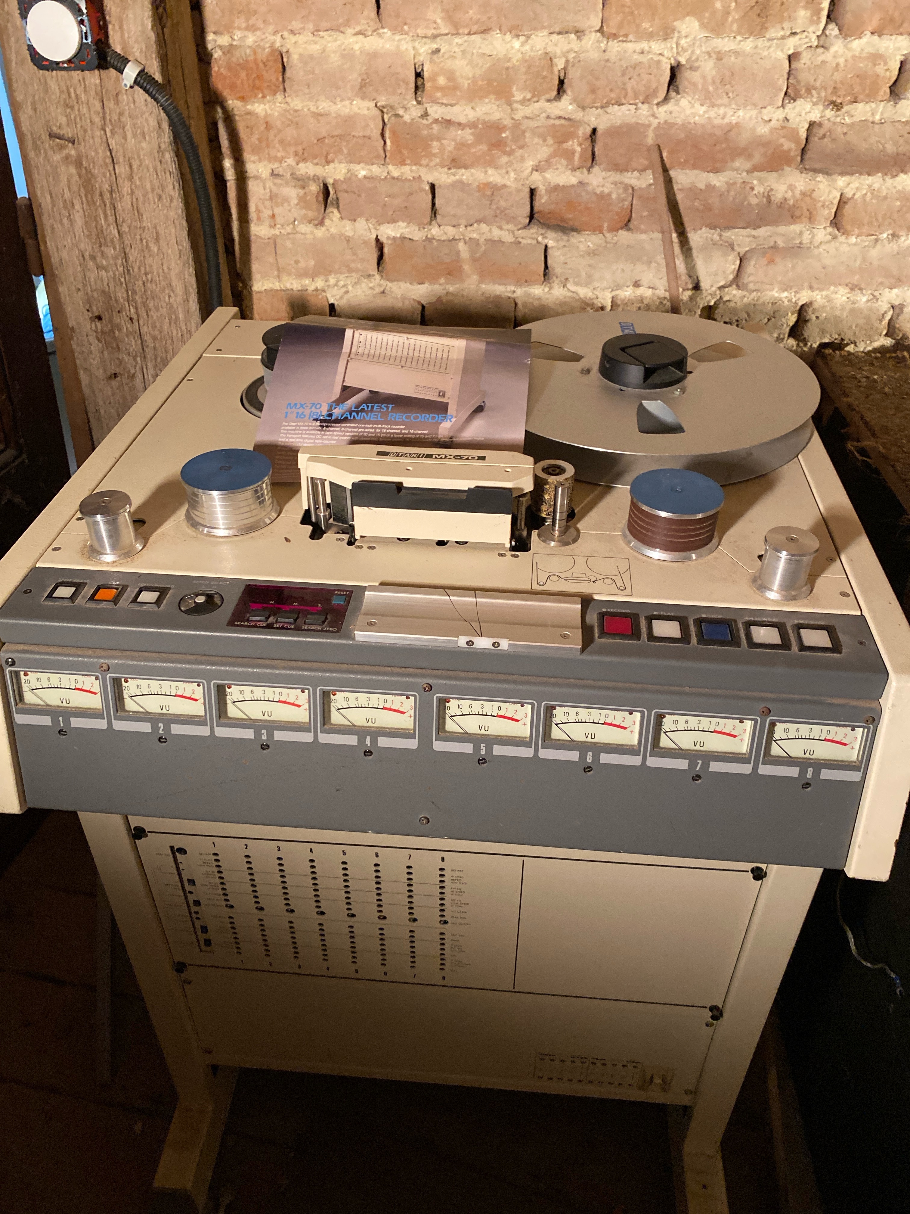 OTARI MX70 +telecommande CB118 + cablage complet 