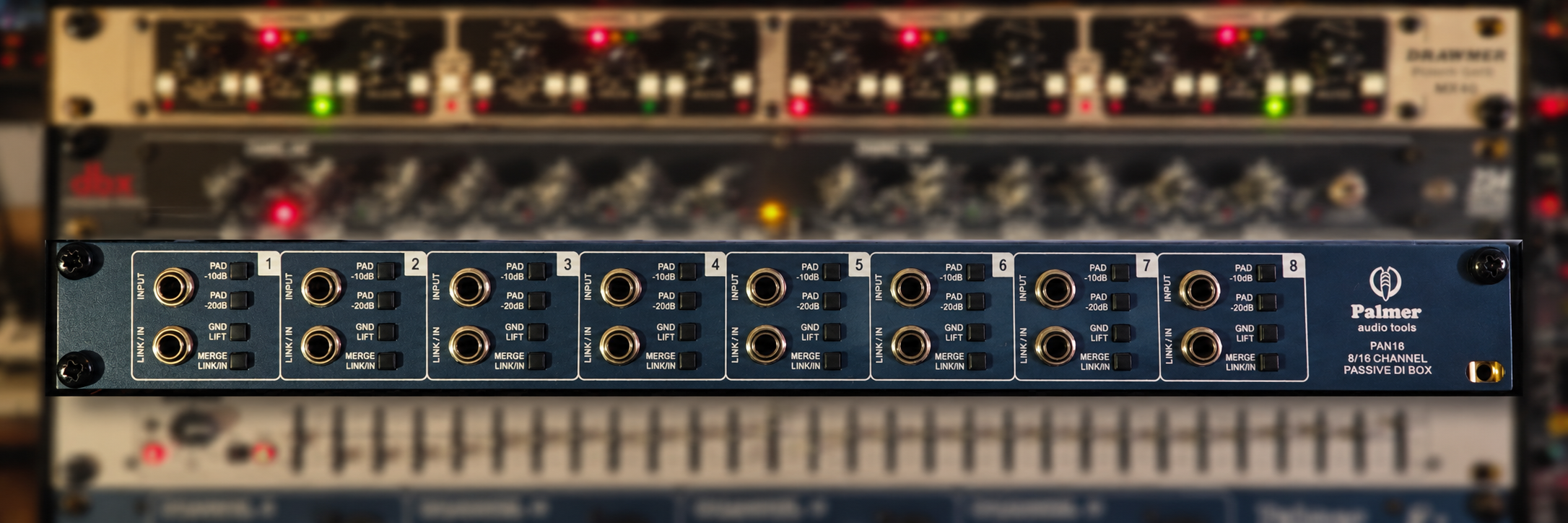 Palmer PAN16  DI Box passive 8 canaux 