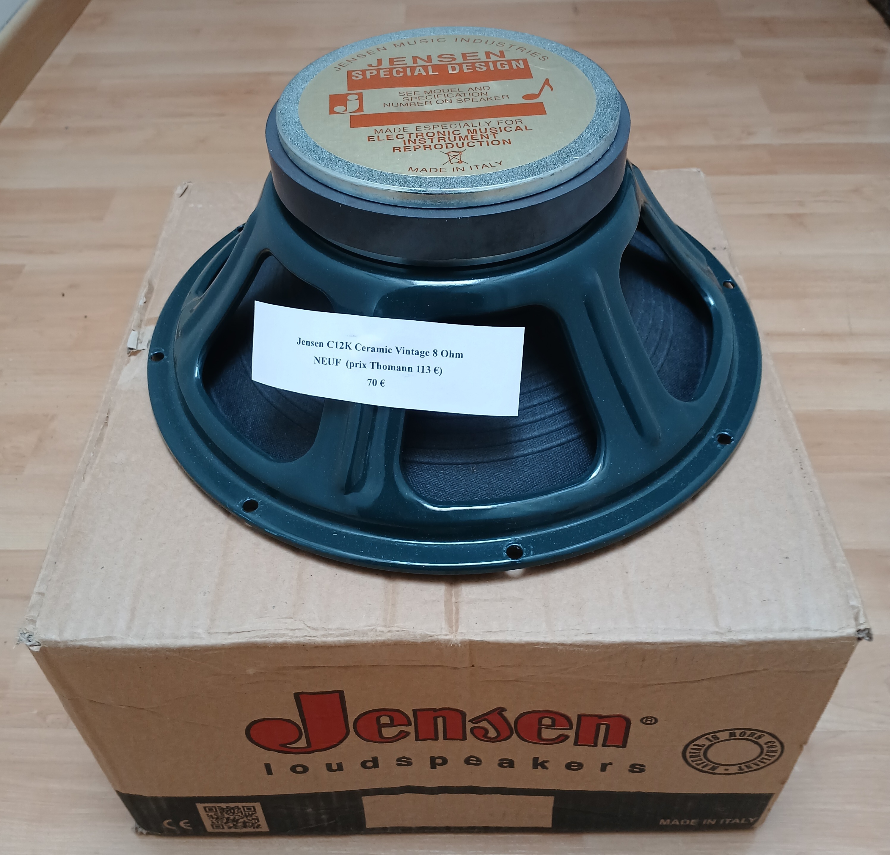 Haut-parleur Jensen C12K Ceramic Vintage 8 ohms 