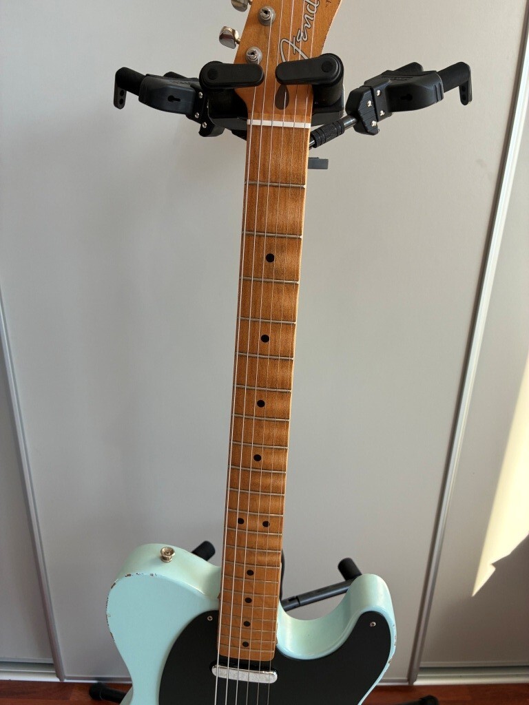 FENDER TELECASTER reliquée SERIE limitée road worn 50S COULEUR SONIC BLUE