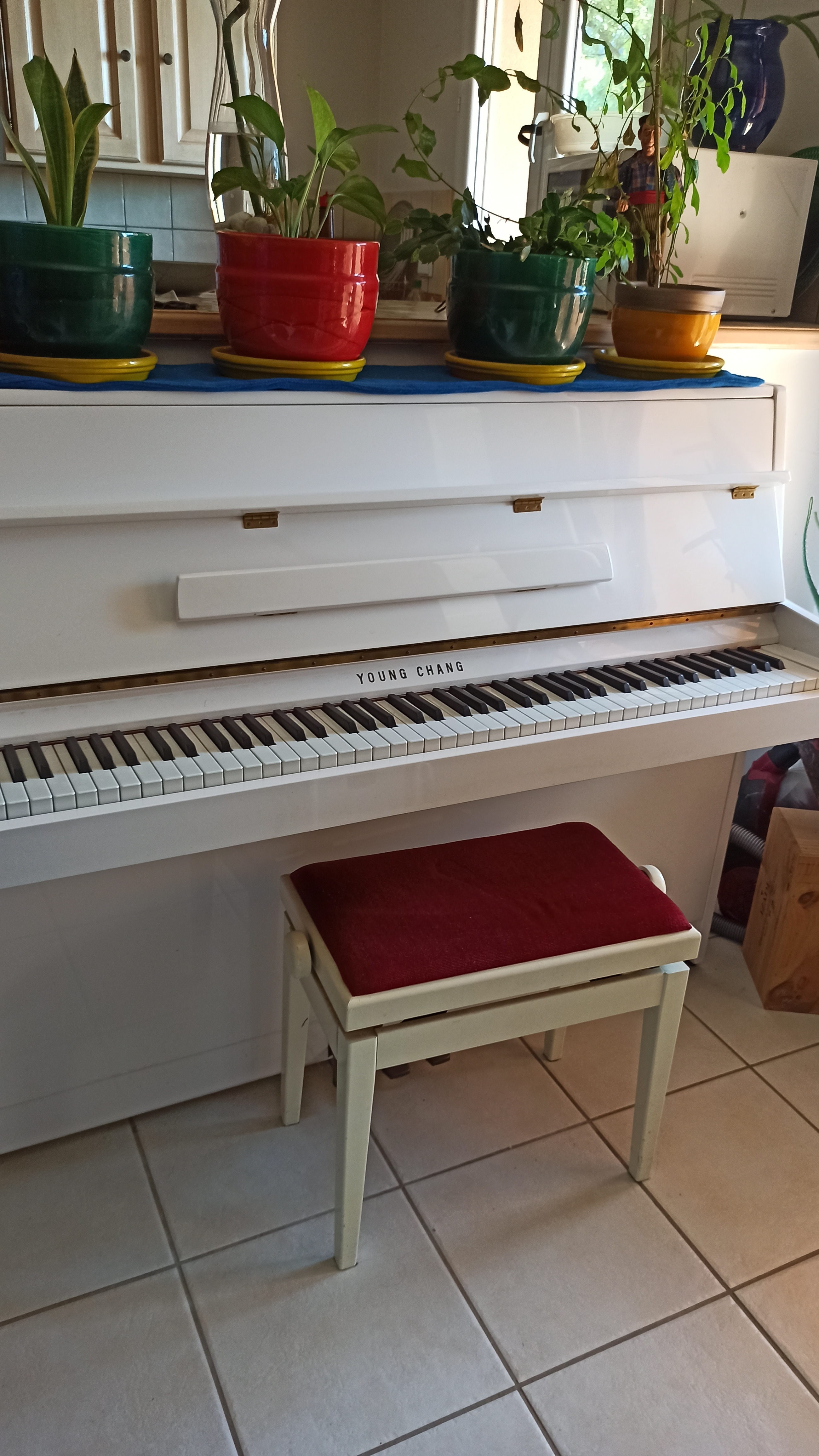 Vends Piano Acoustique Blanc