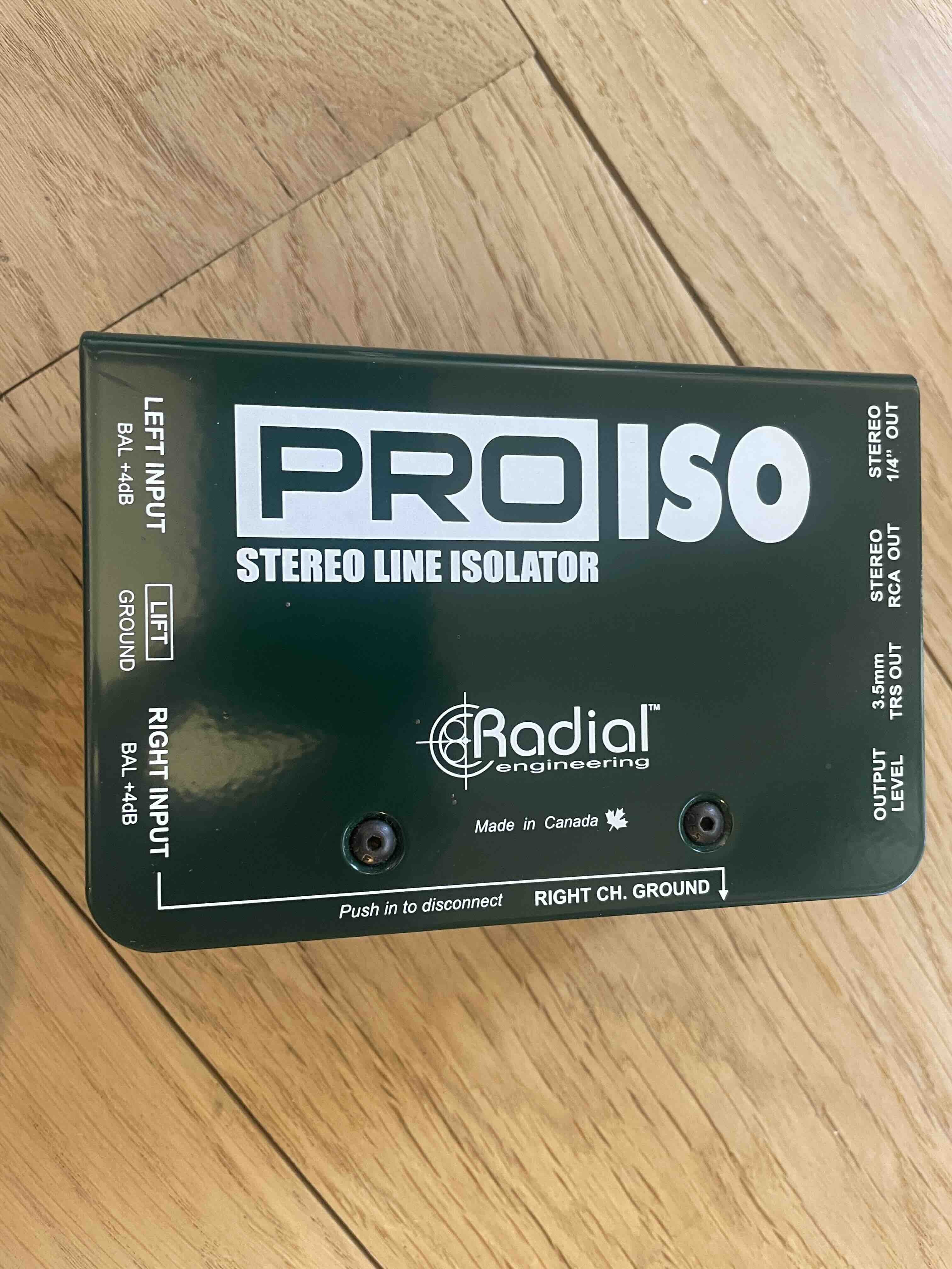 Vend DI Radial Pro Iso Neuve