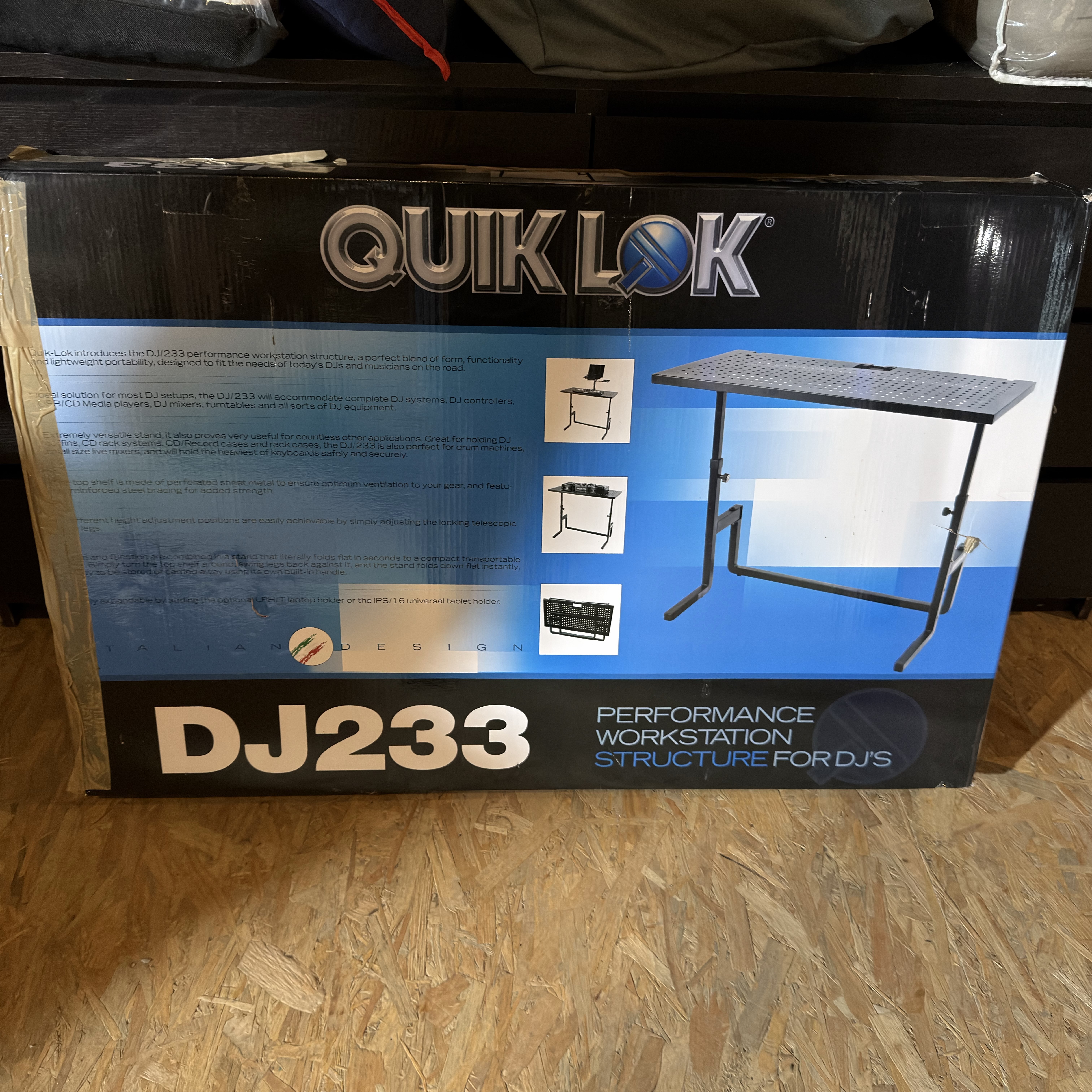 Mobilier Home DJ QUIK LOK DJ233 + rangement câbles