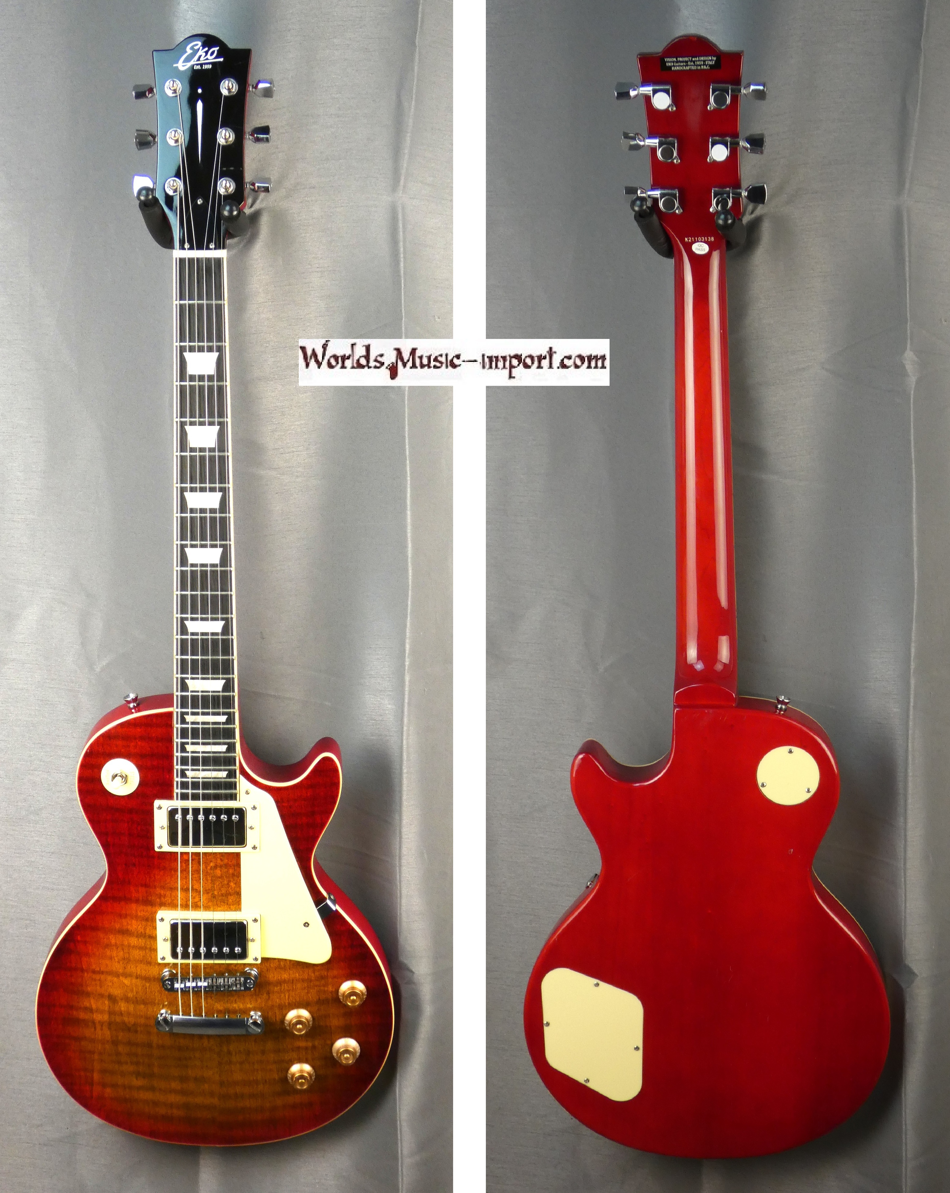 EKO Les Paul LS300 Cherry Sunburst 2021