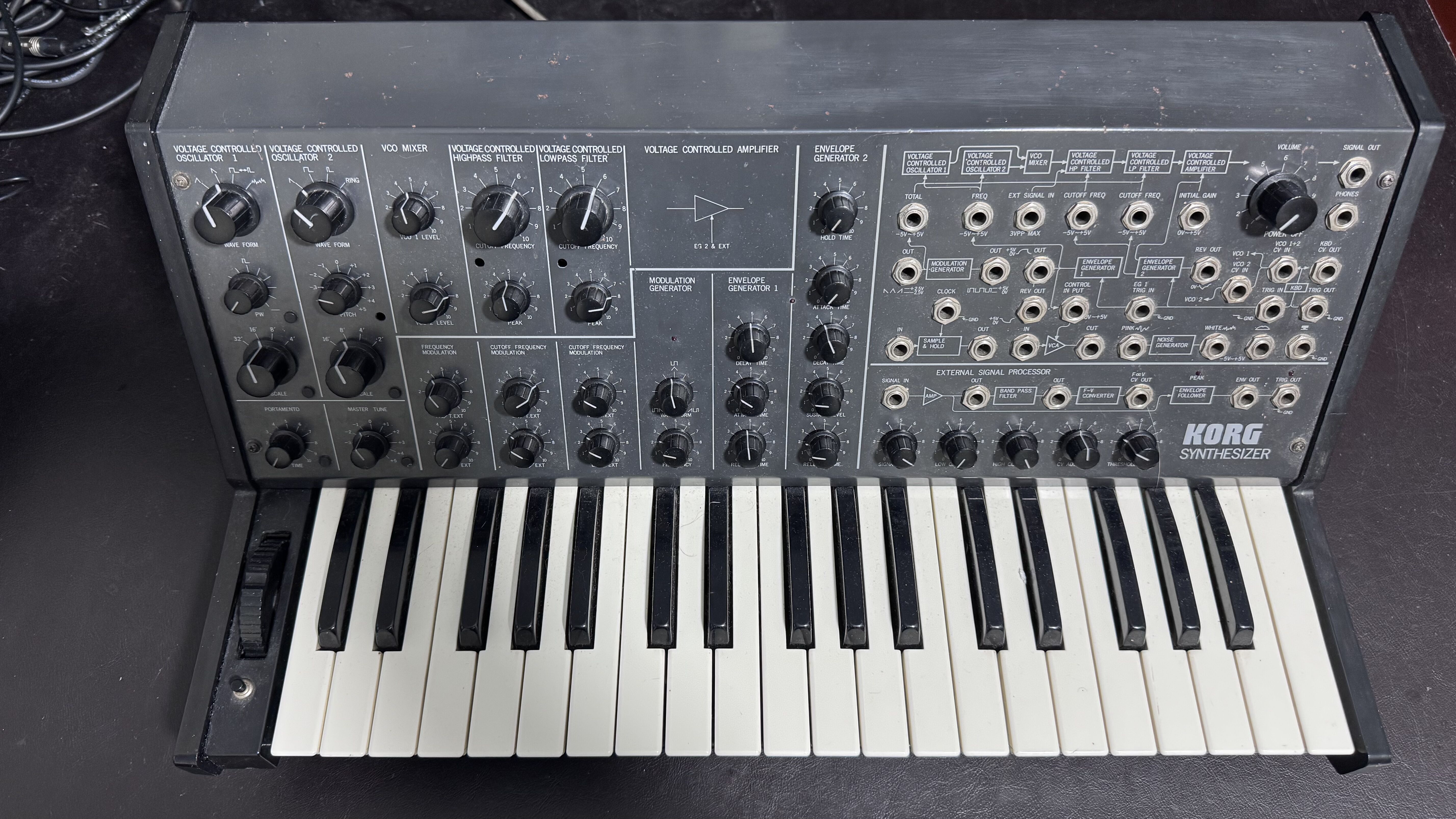 Korg SQ10 + Korg MS20 MKI (Filtre Korg 35)