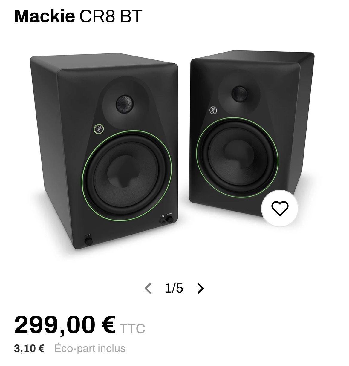 Mackie Cr8bt neuves !