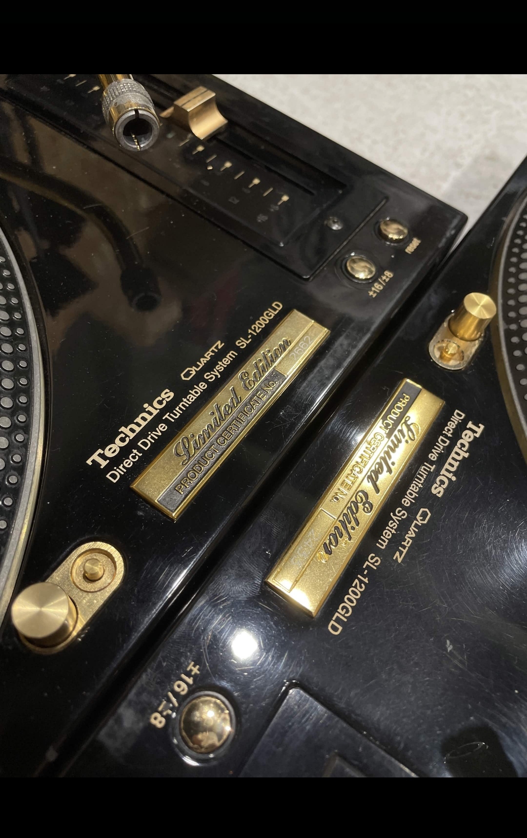 Technics SL-1200 GLD Limited 24 carats / paire ! M5Gg