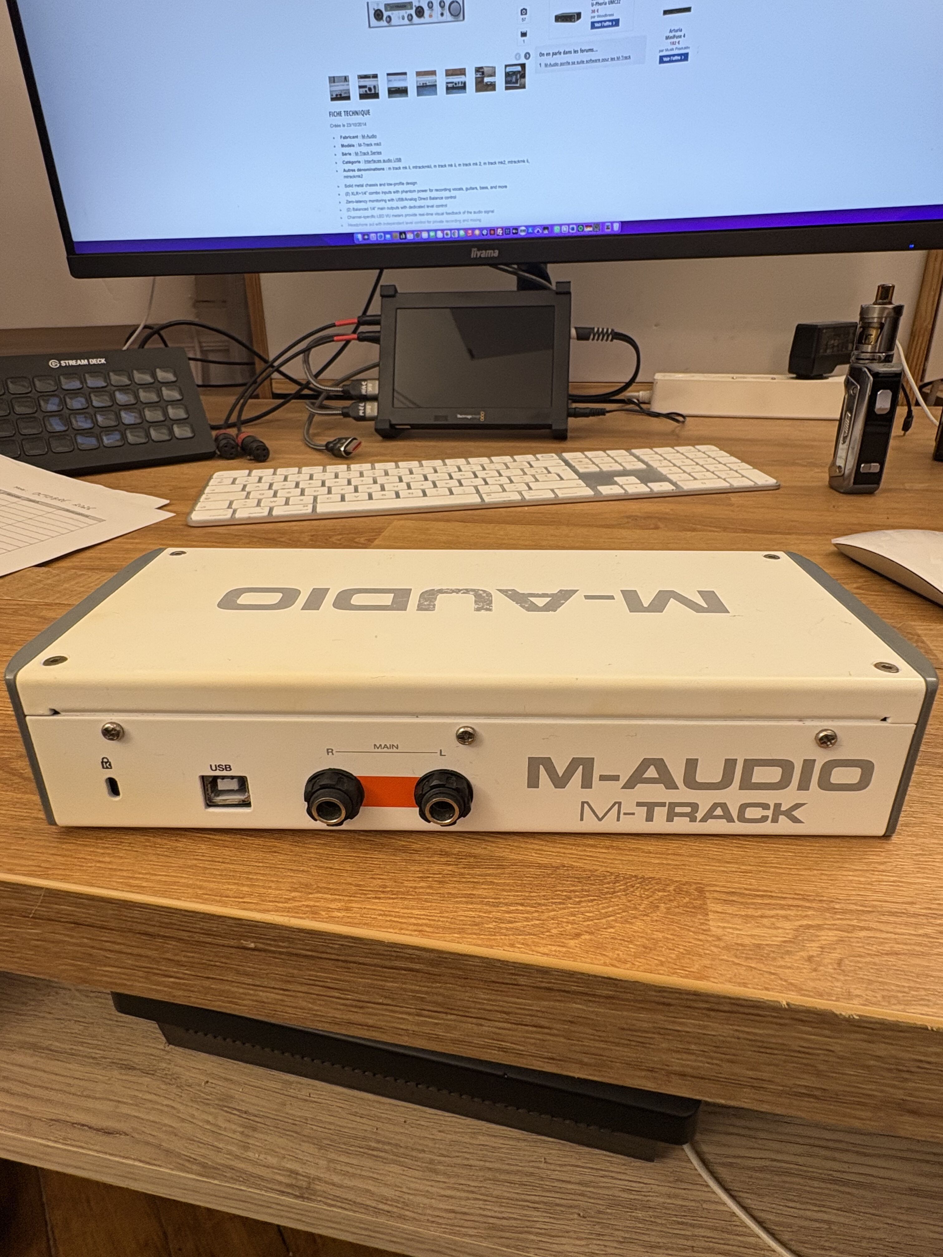 Carte son - M-AUDIO M-TRACK