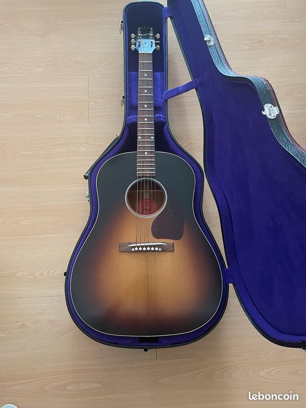 Vends Gibson Custom shop 42 Banner J45 vintage Sunburst