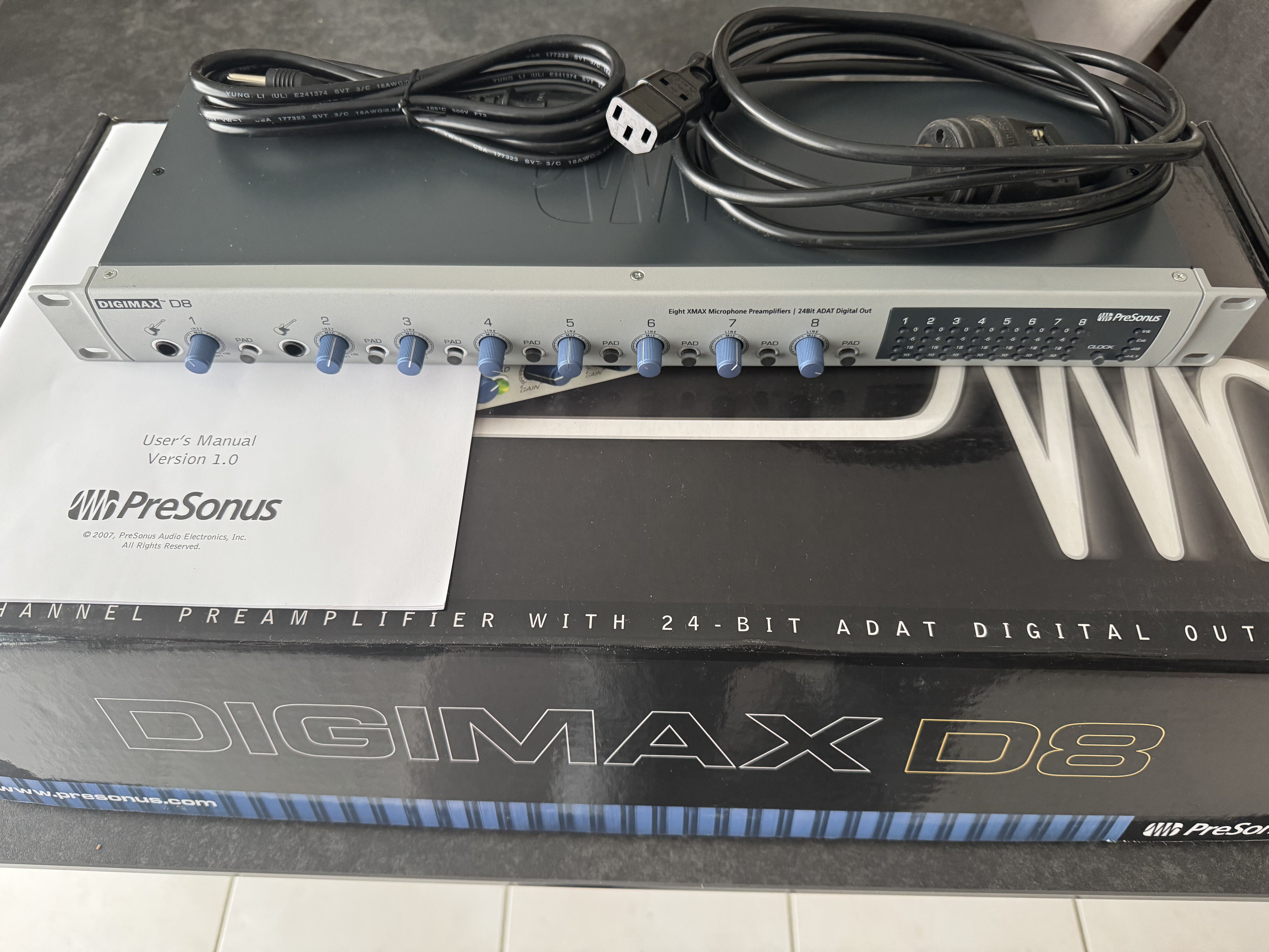 Vds Presonus DIGIMAX D8 Preamp Mic 8 voies