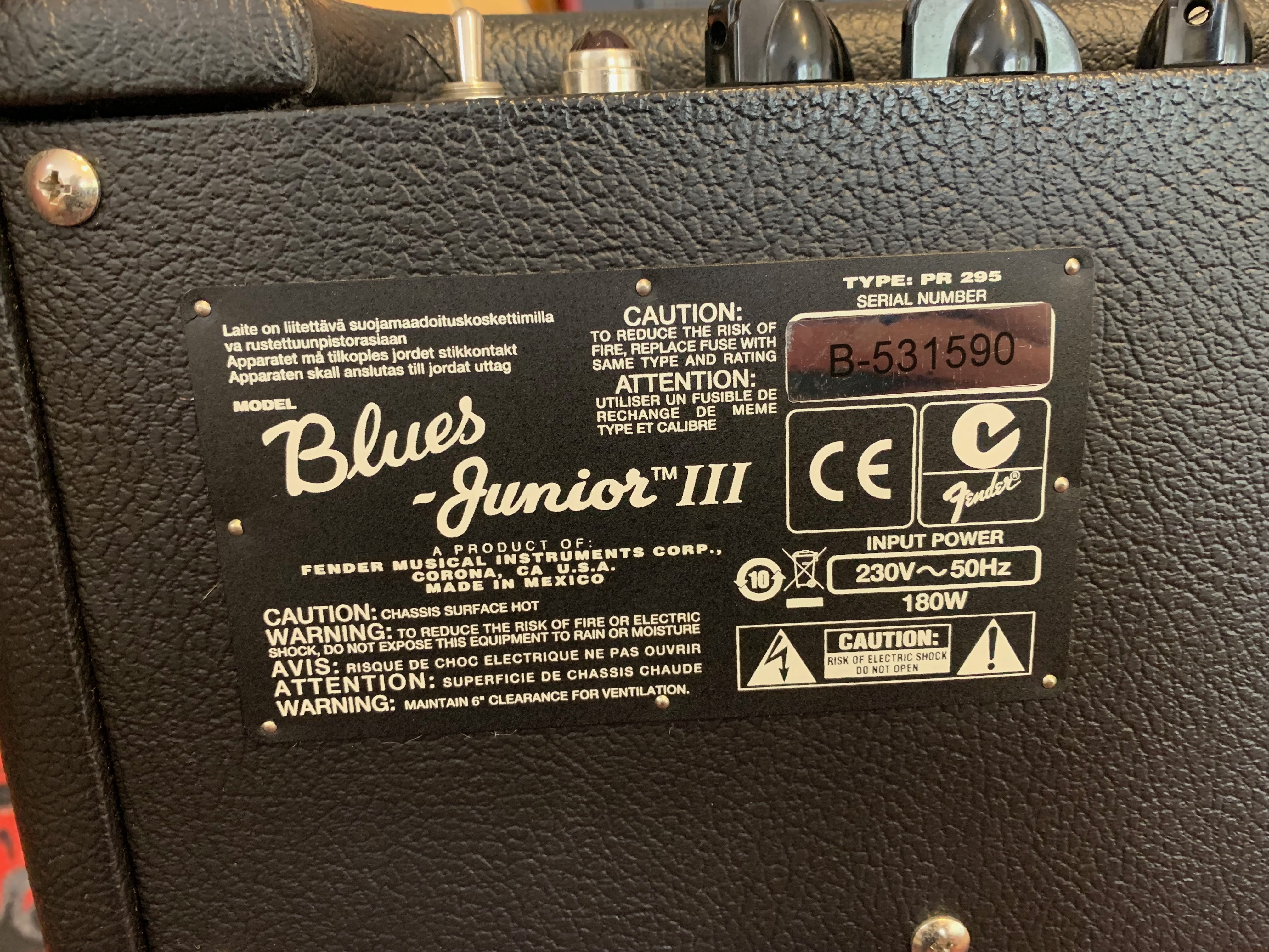 Fender Blues Junior III  (78671)