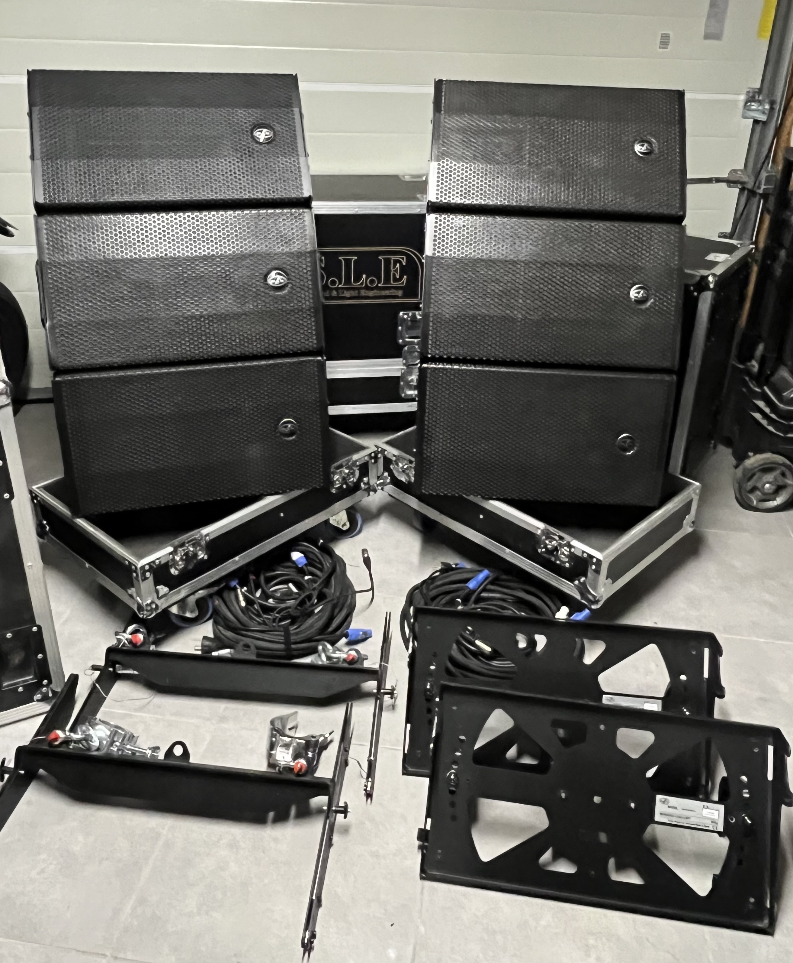 Line array complet DAS AUDIO actif 6 Convert12a