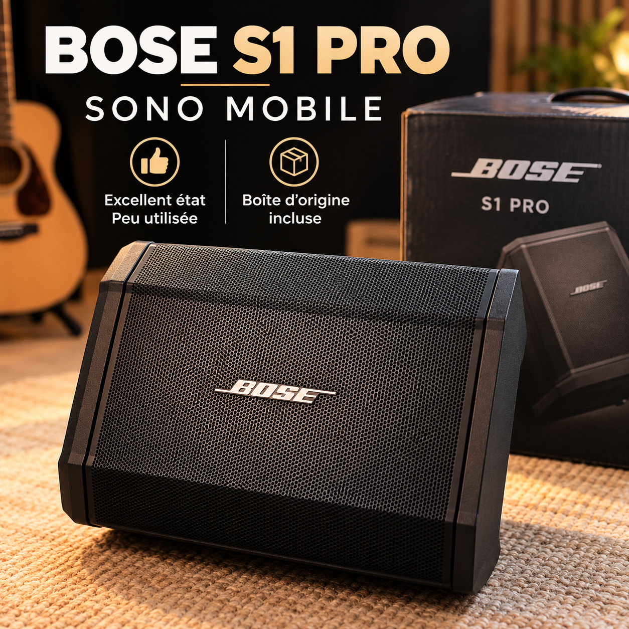 Sono mobile Bose S1 Pro - excellent état, boîte d’origine