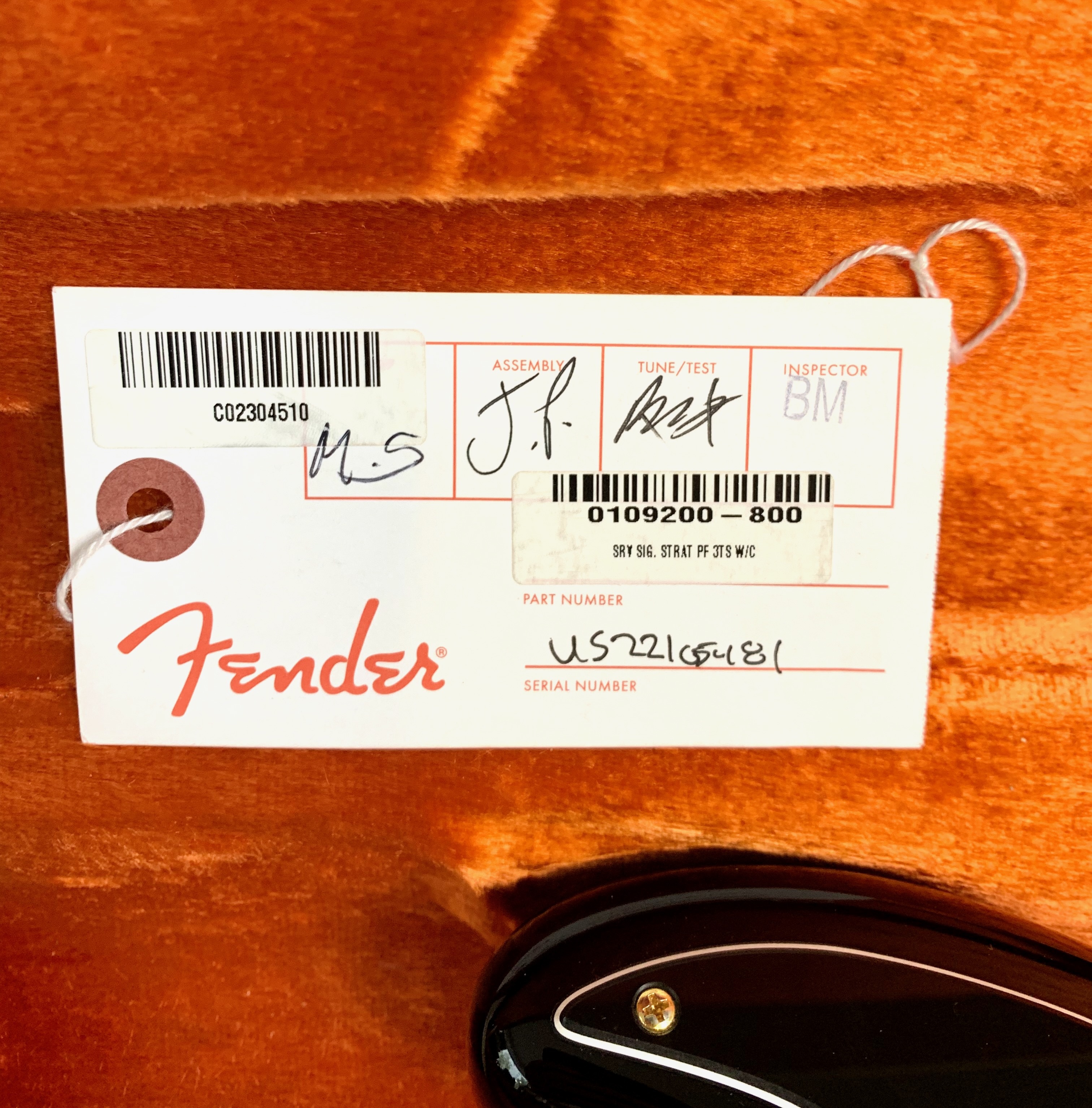 Fender Stevie Ray Vaughan Stratocaster (39038)