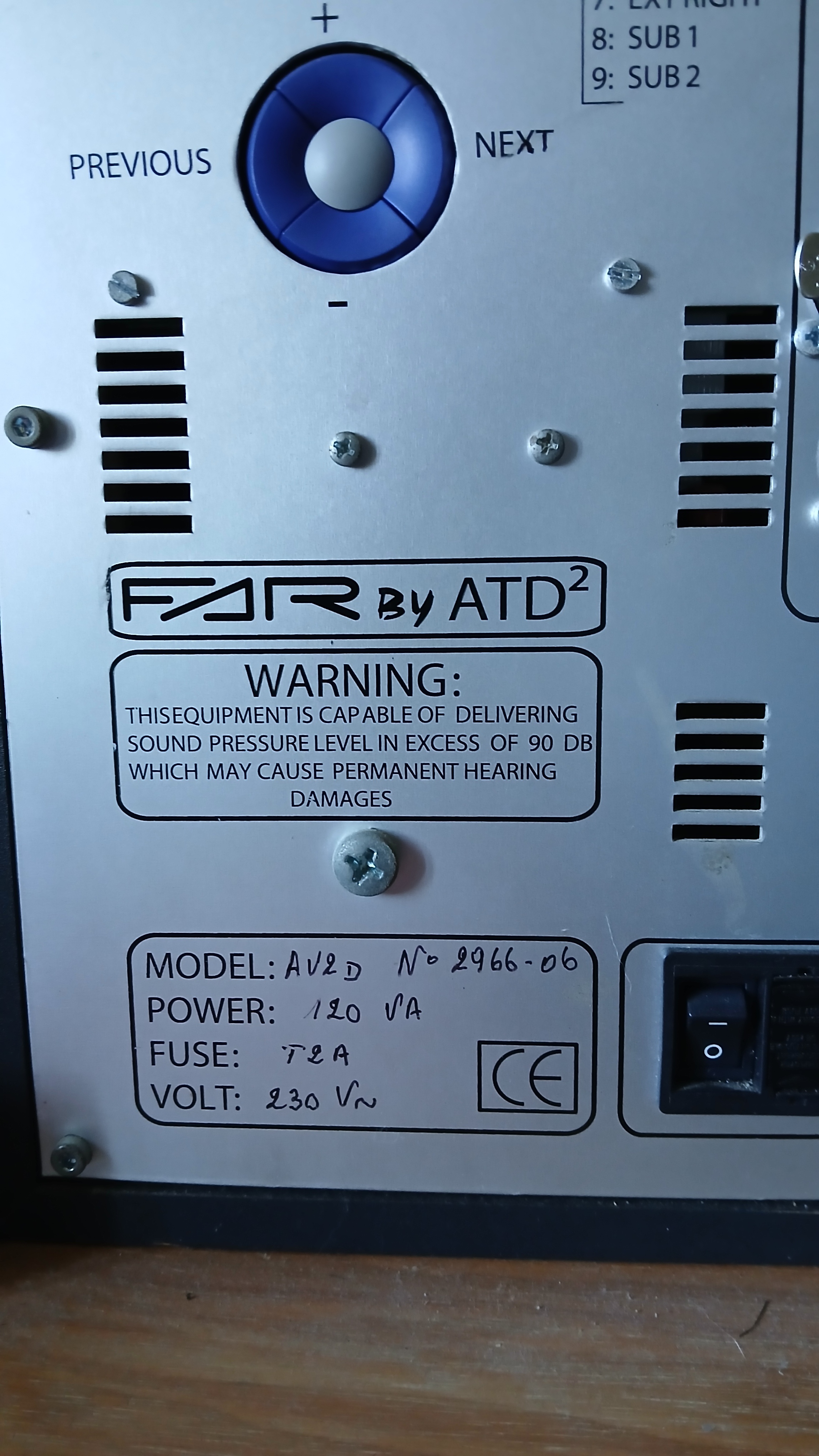Vends paire d'écoutes studio amplifiée FAR AV2d by ATD²
