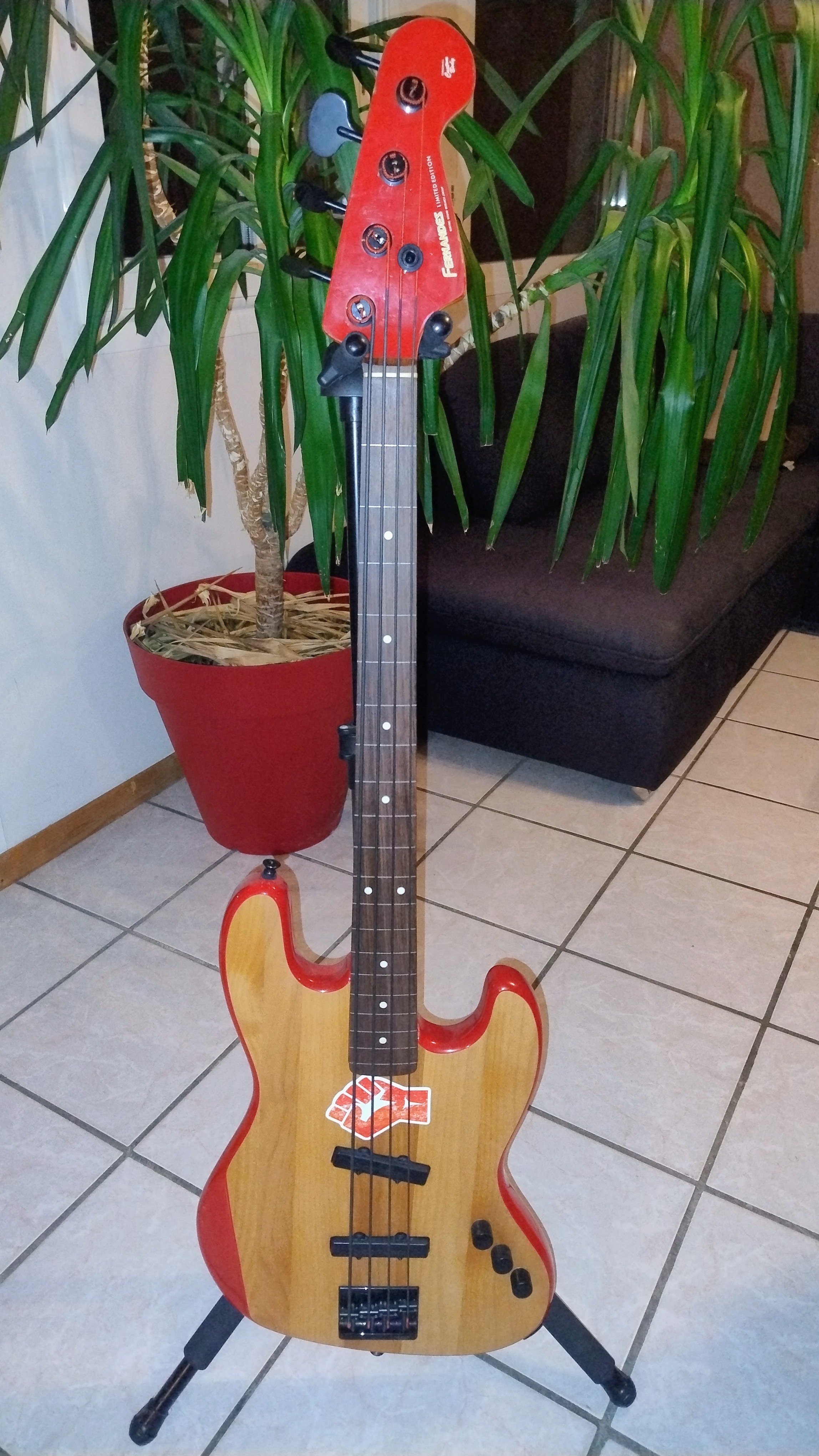 Fernandes jazz bass fretless MIJ upgradée
