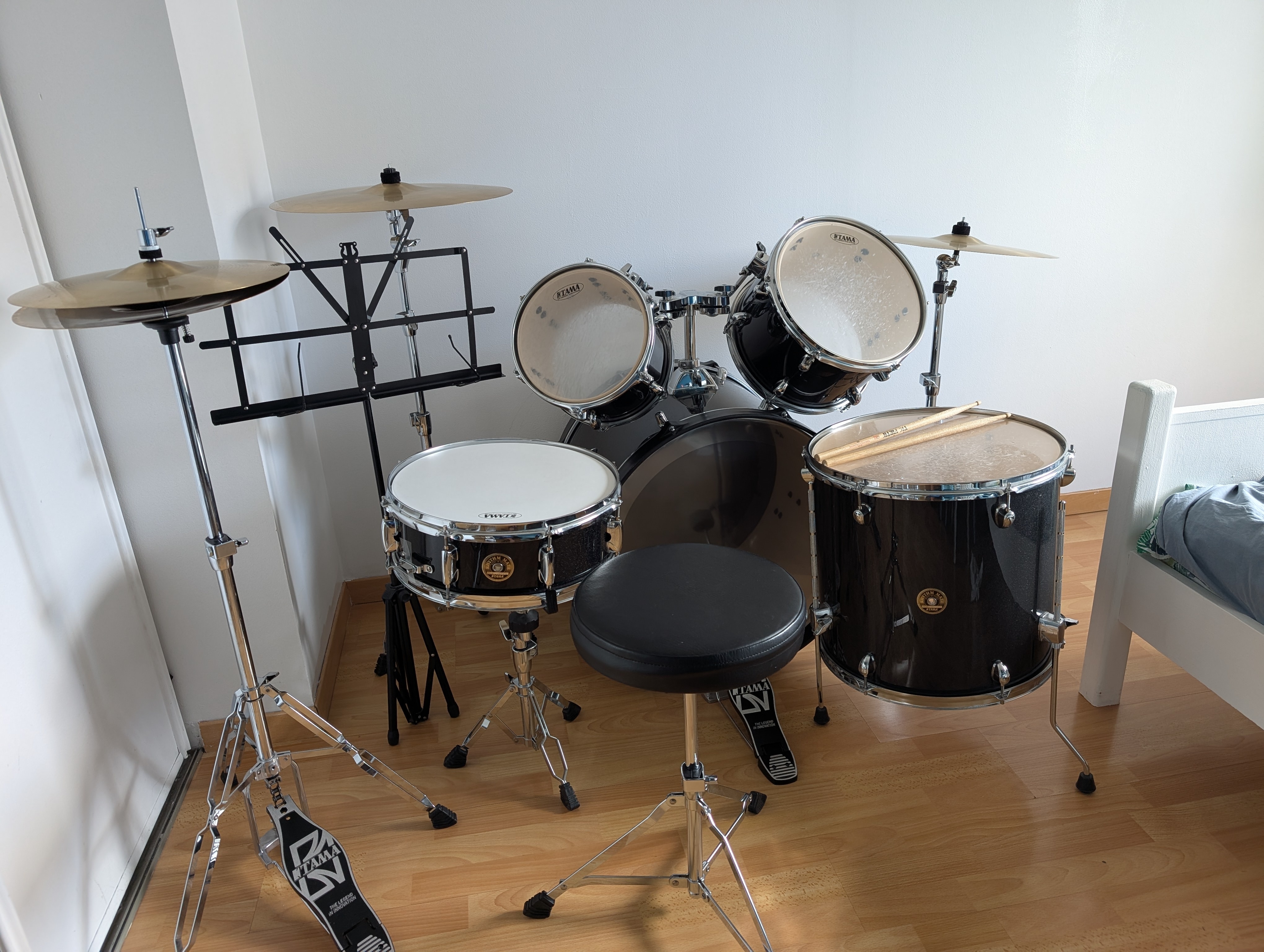 Batterie TAMA 20"/5pcs Black Night Sparkle complet
