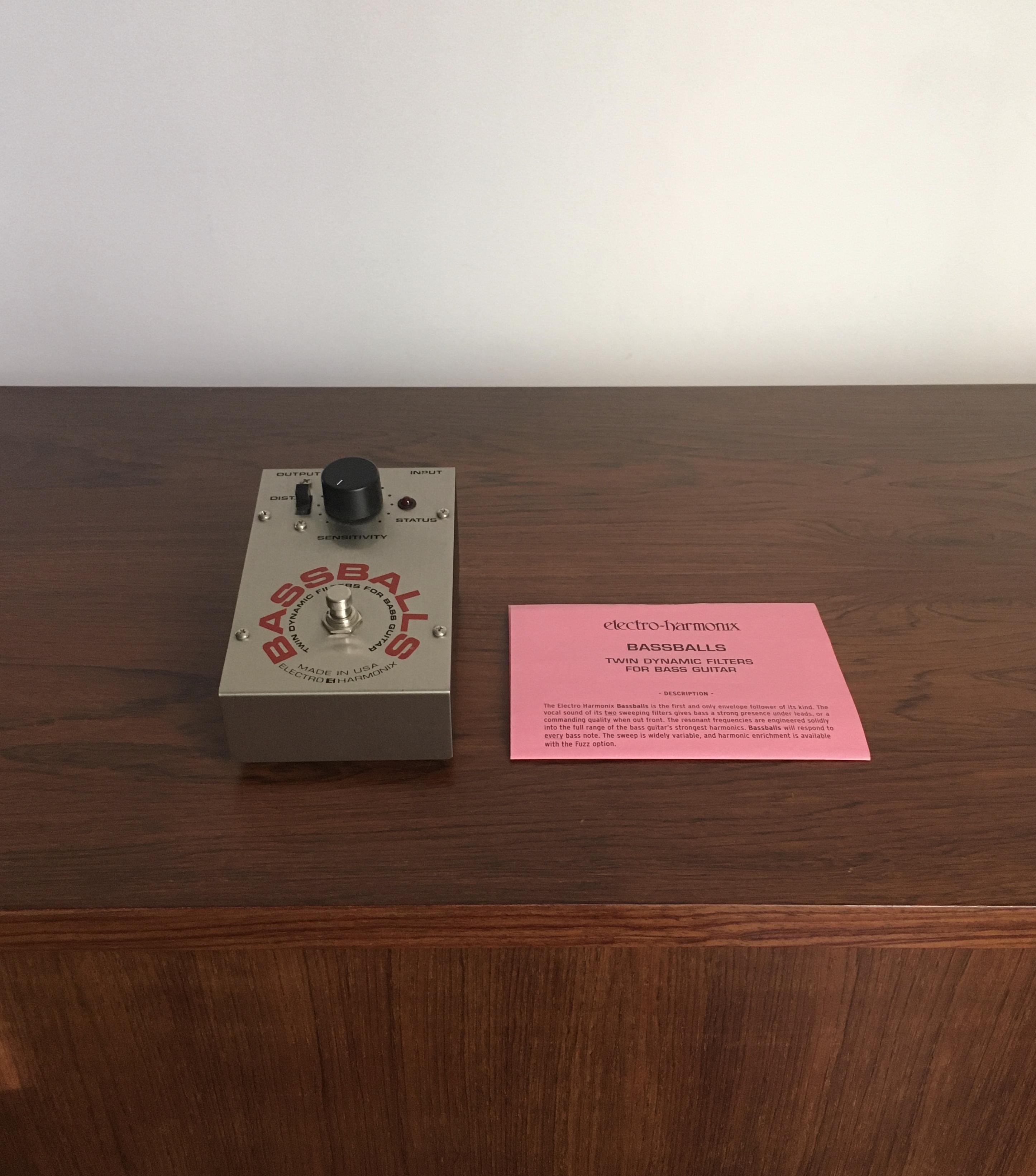 RARE ORIGINAL ELECTRO HARMONIX EHX BASSBALLS - PÉDALE DE GUITARE VINTAGE - SUPERBE ÉTAT