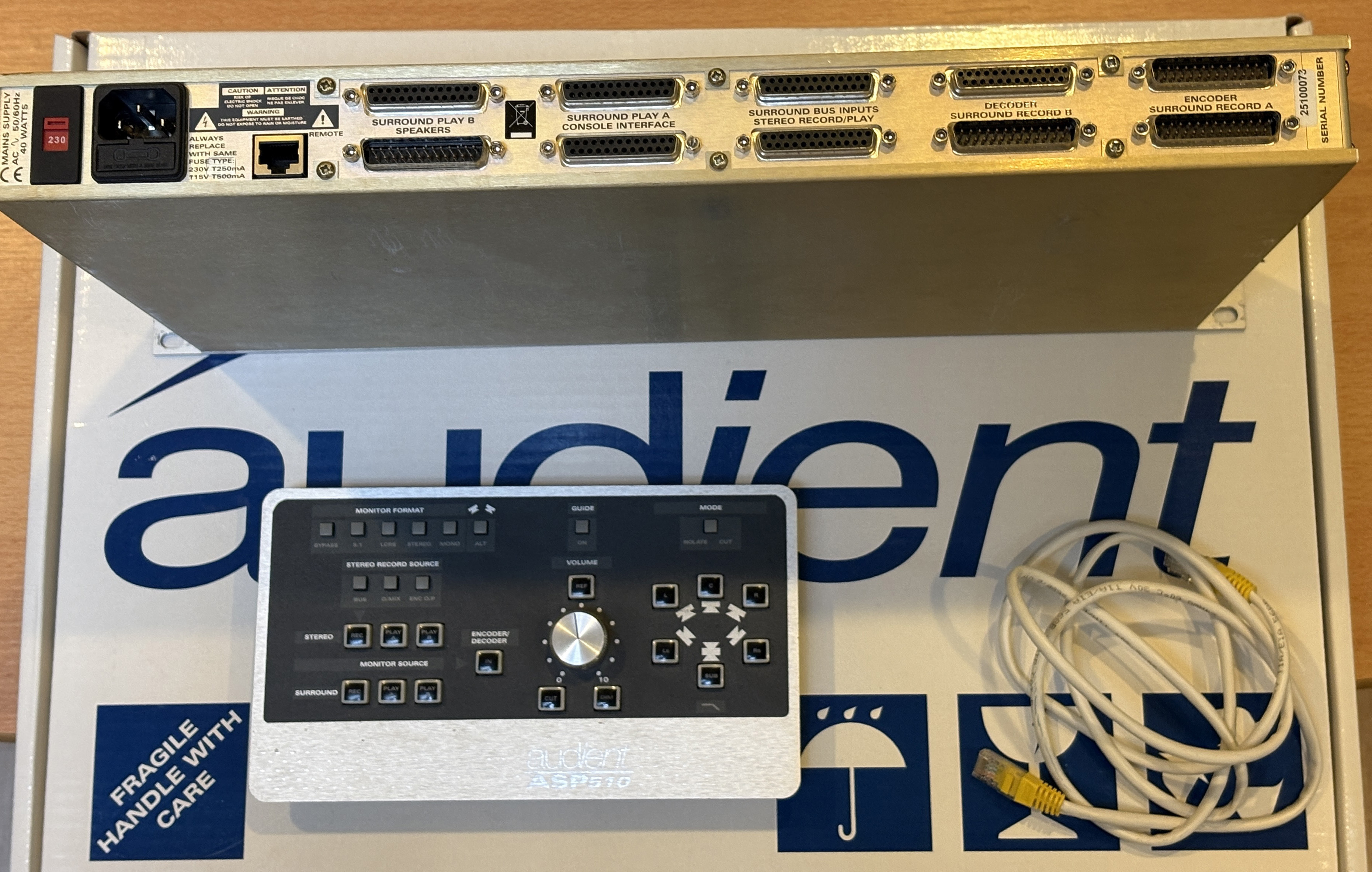 vds Audient ASP510 unité monitoring 5.1