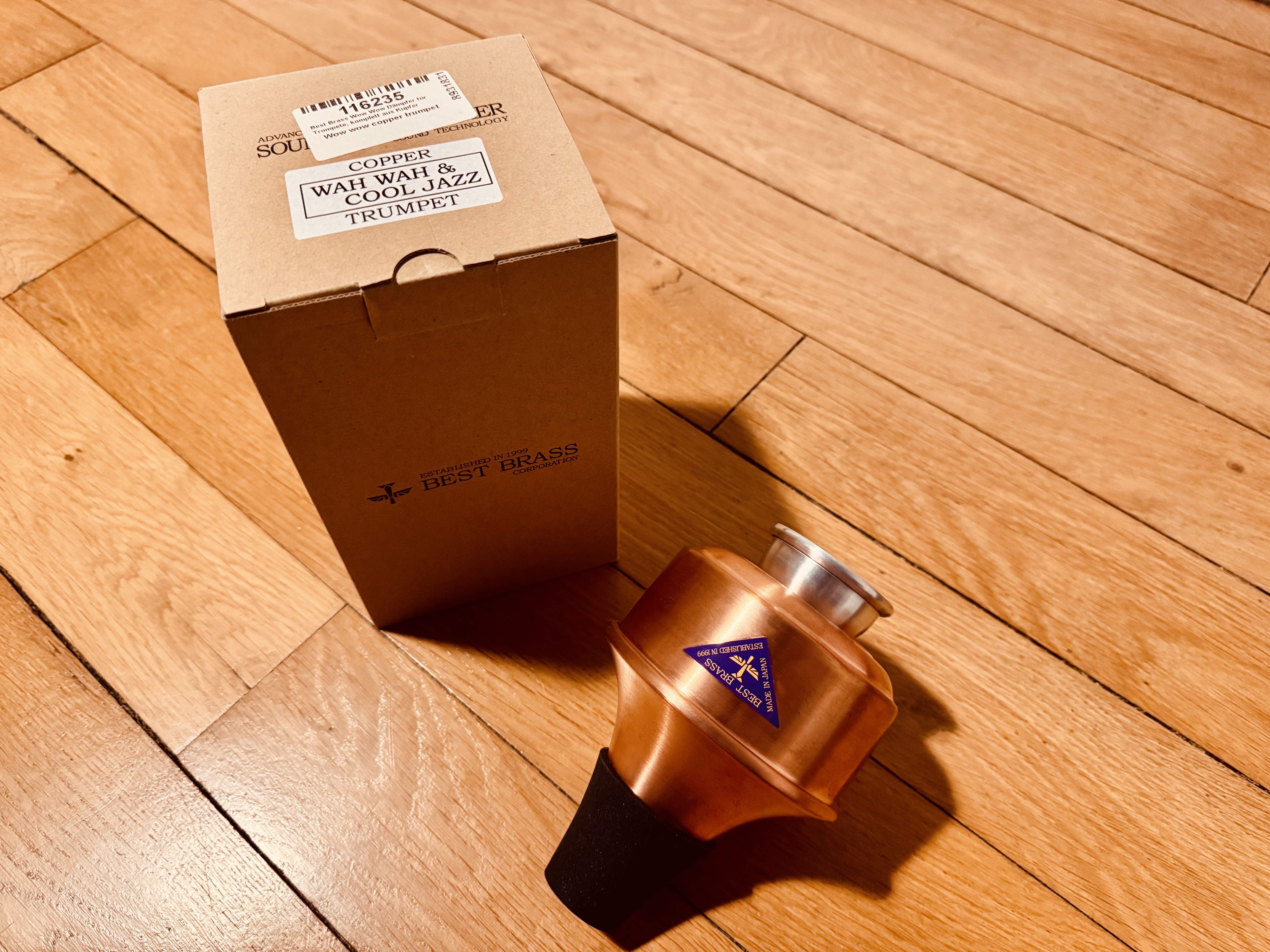 Best Brass Wow Wow Mute Copper – Sourdine Wah-Wah pour trompette – État impeccable – Nancy