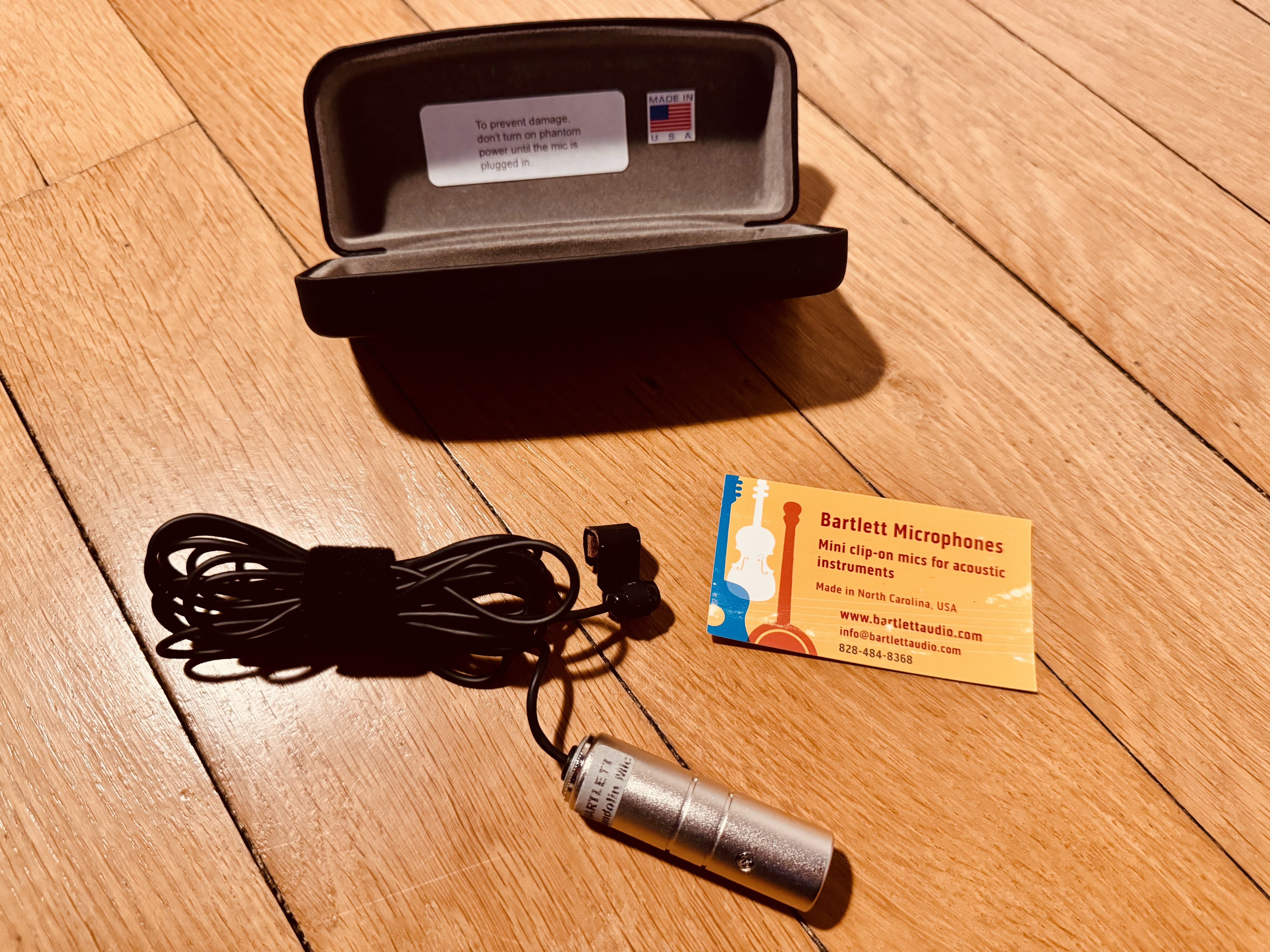 Bartlett Audio Mandolin Mic – Micro à condensateur pour mandoline et guitare archtop – Nancy