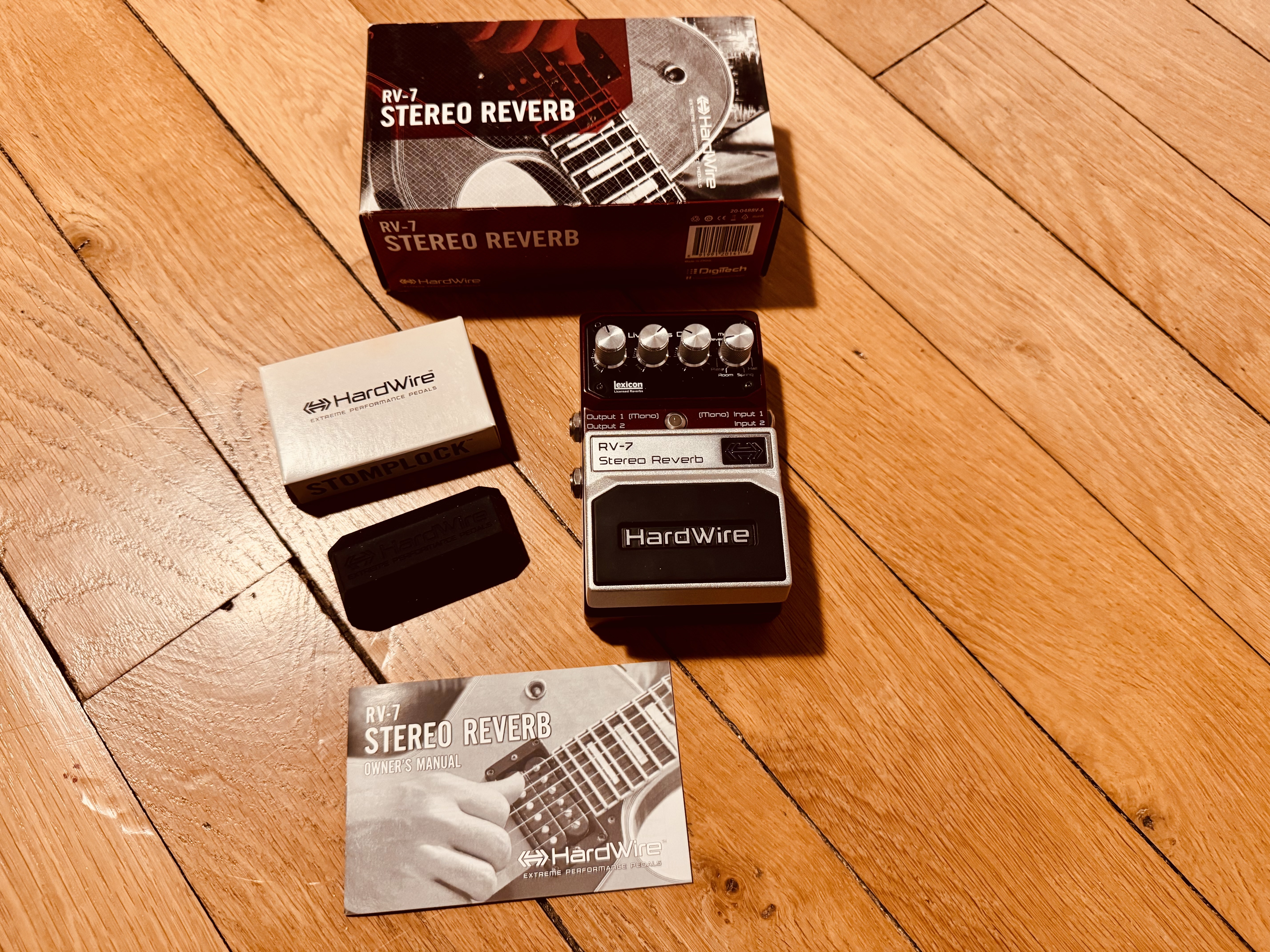 DigiTech HardWire RV-7 Stereo Reverb – État exceptionnel – Avec boîte et StompLock d'origine – Nancy
