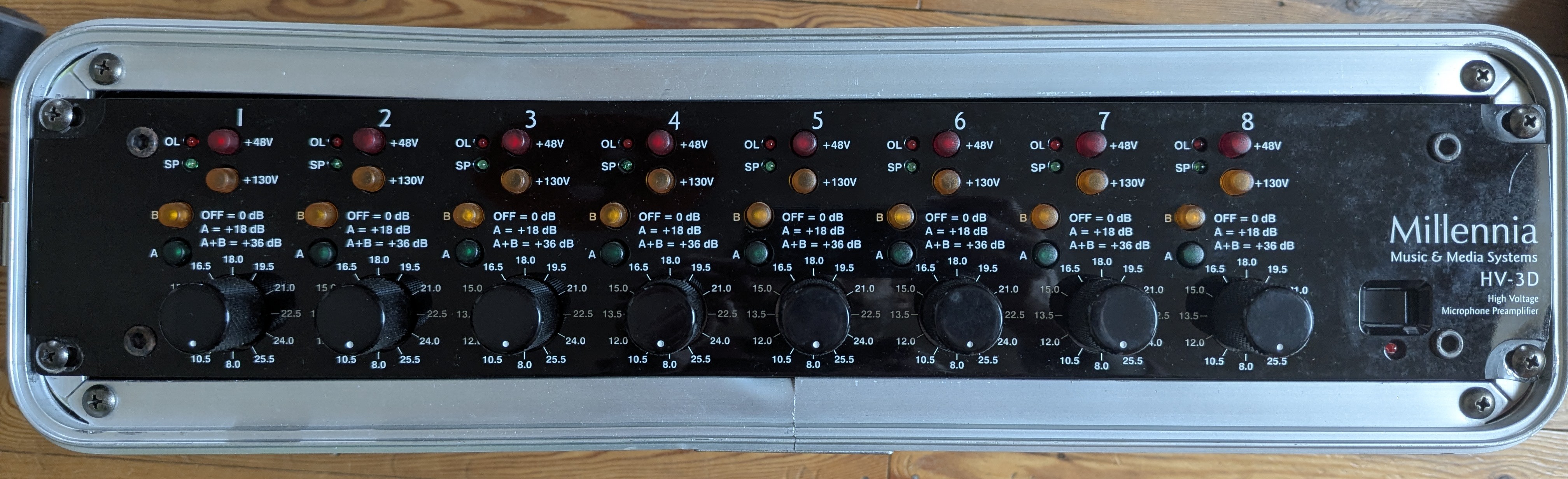 Millennia Music & Media Systems HV-3D, 8 Channel Mic Preamps