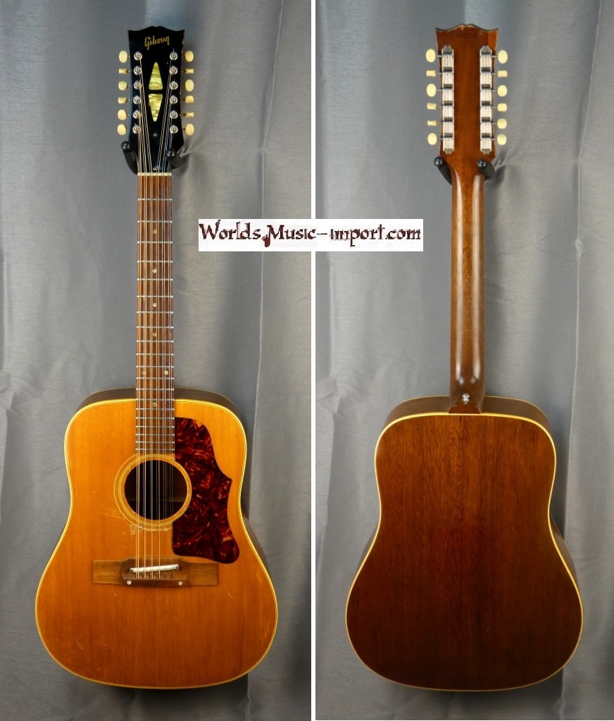GIBSON acoustique B45-12 Natural 1960s 12 cordes USA