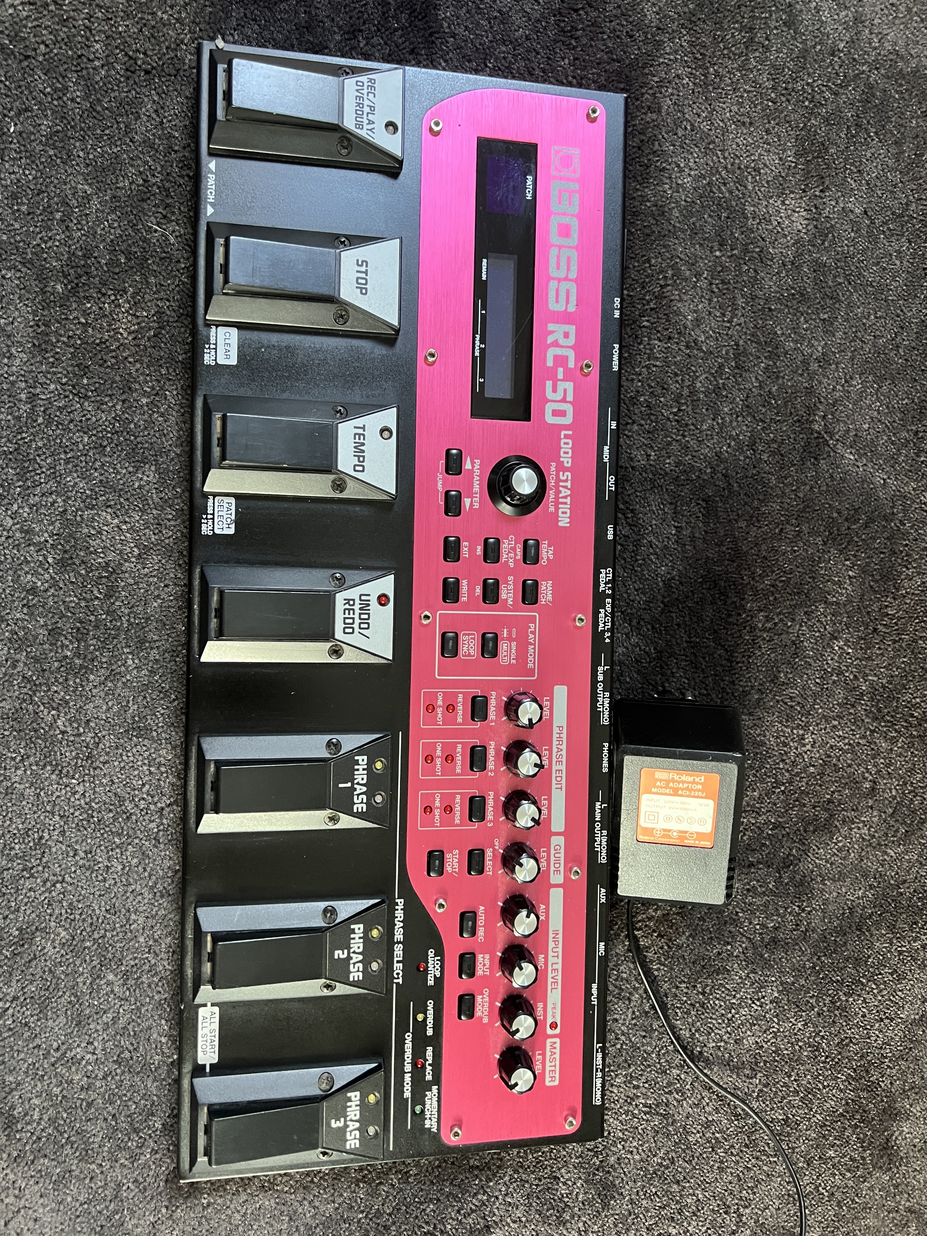 vends loop station 3 pistes boss rc50
