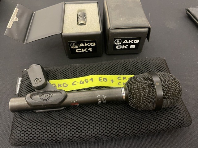 Rare micro Akg C 451 Eb fournis avec Ck1 + Ck5