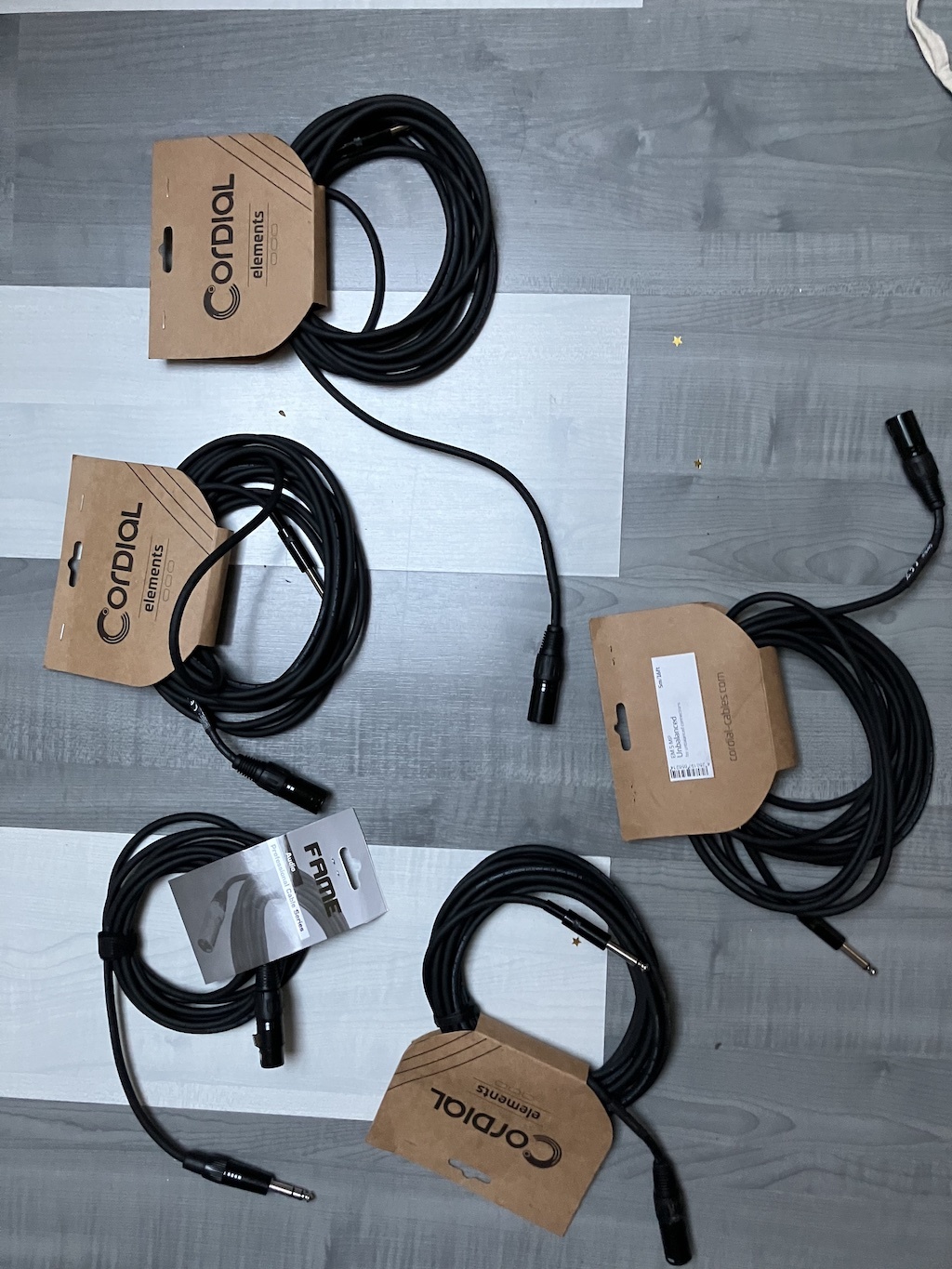 Vends cables Cordial et Fame (Unbalanced, Male, Femelle, 5M)