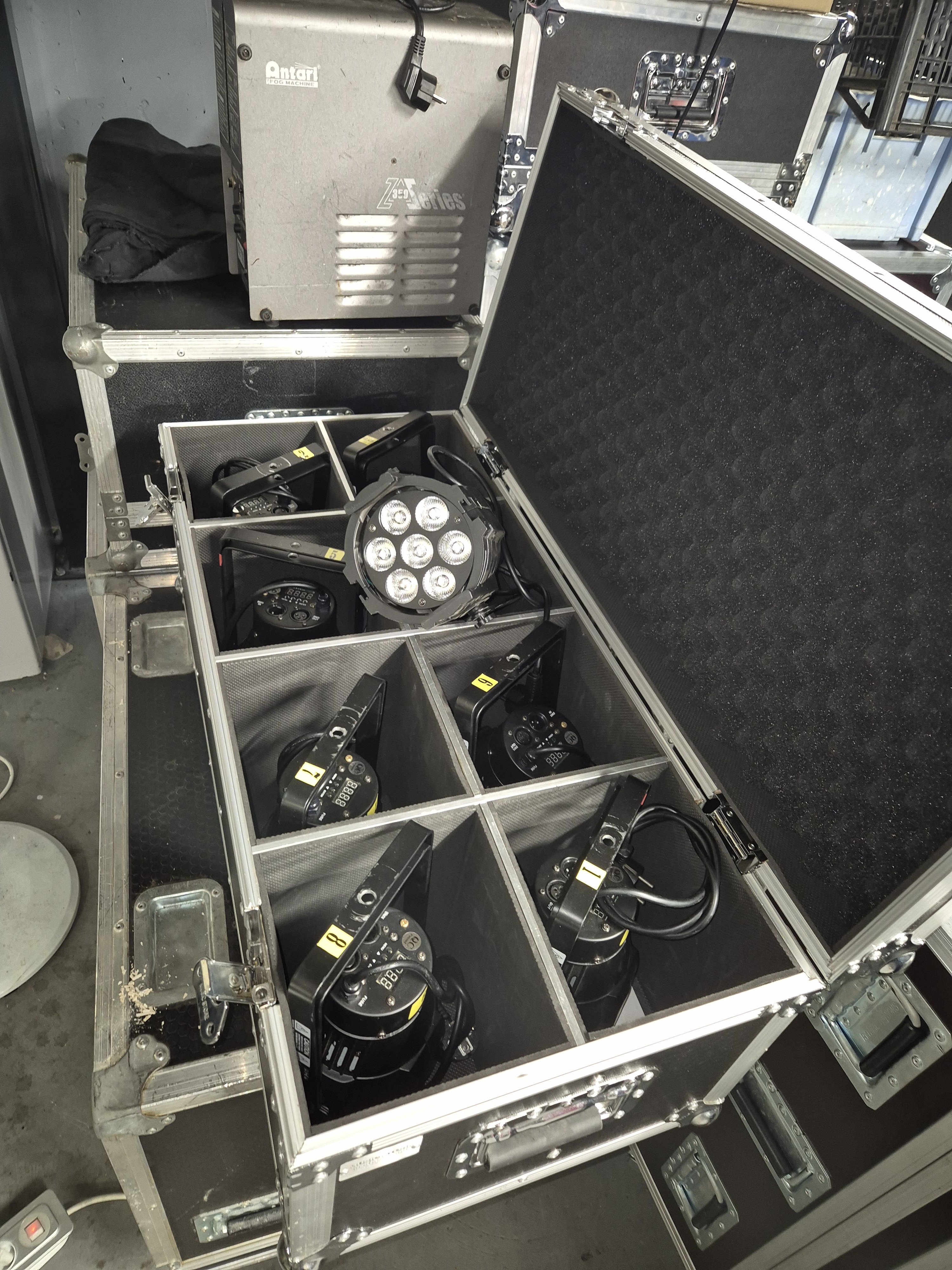 8 Projecteur led 7 x 8 Watts RGBW