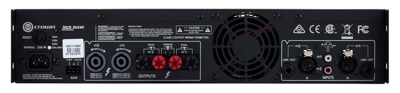 03 crown xls 1502 connectique arriere