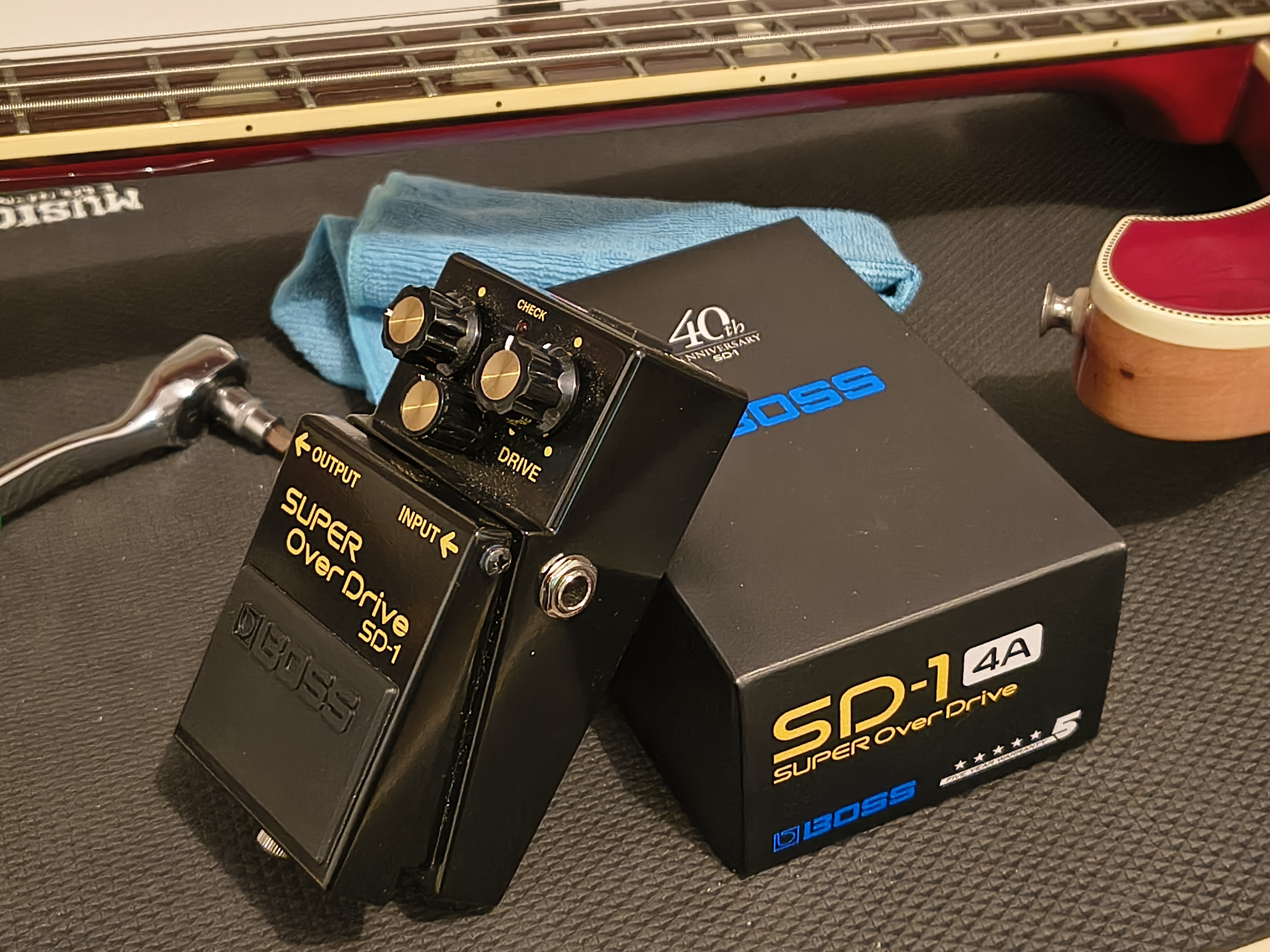 BOSS SD-1-4A Super OverDrive 40th Anniversary – NOS – Avec boîte et documents
