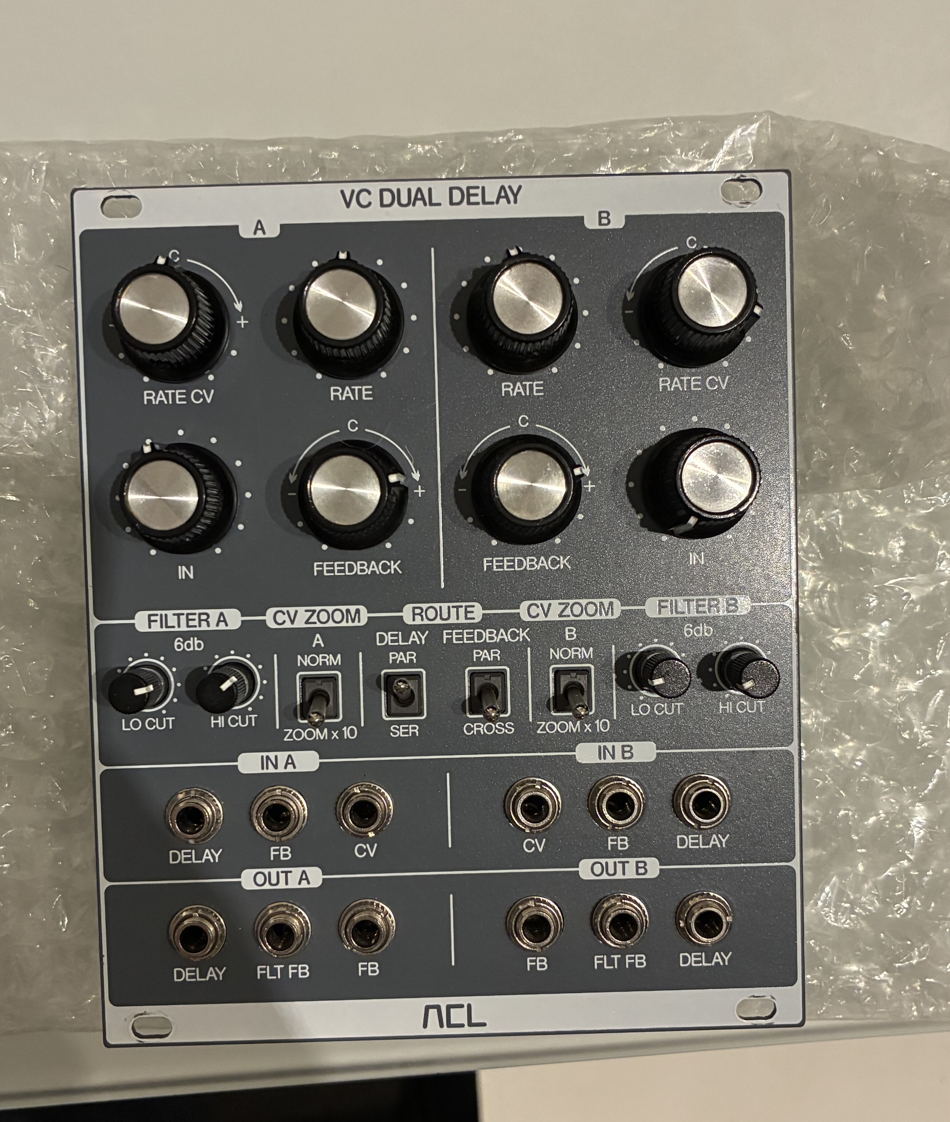 module Eurorack ACL VC Dual Delay