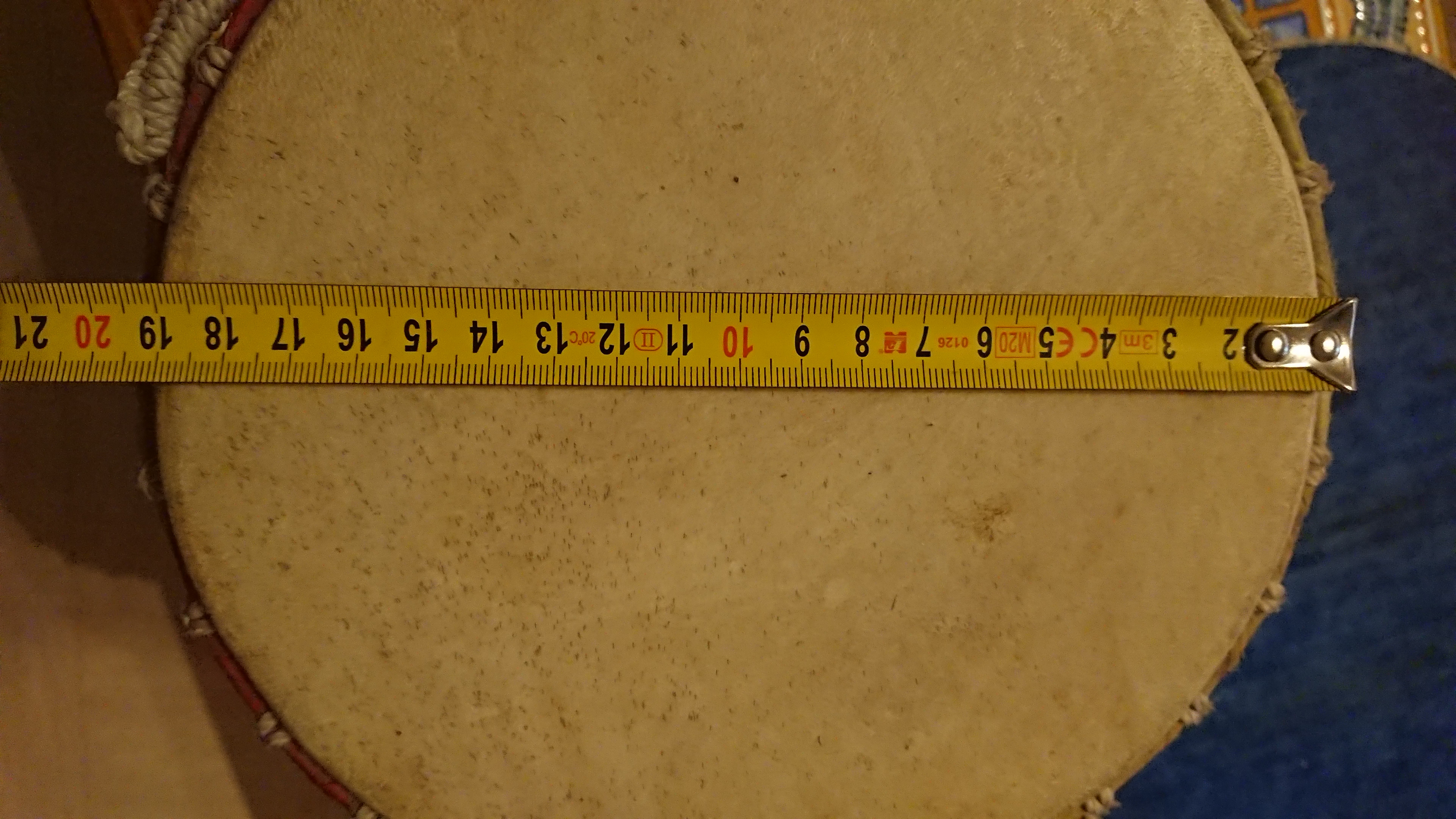 Dimens Djembé 27cm Diam 19 (1)
