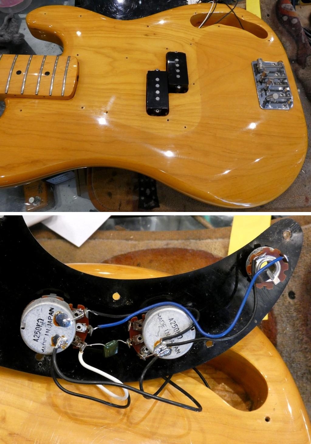 fender precision bass pb70 ash nat japon japan (26)
