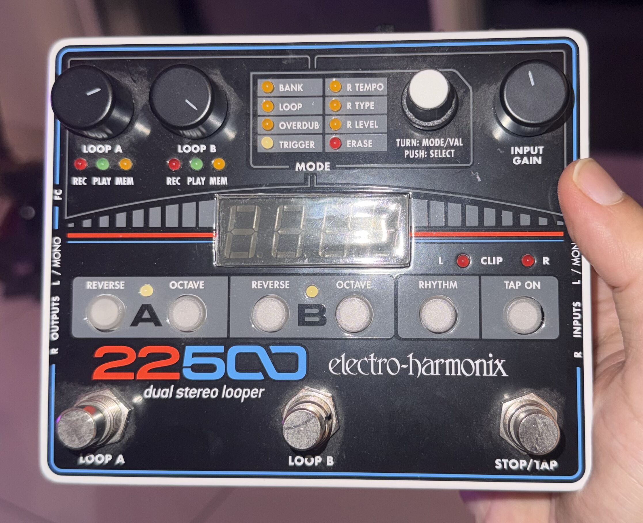 Vends Electro-Harmonix 22500 Dual Stereo Looper jamais utilisé 
