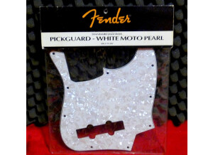Fender Pickguard Jazz Bass - 10 Hole 4 Ply - White Pearl