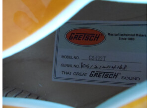 Gretsch G5422TDC Electromatic Hollow Body FSR 2013 - Amber Stain (39971)