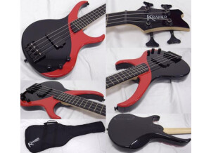 Kramer D-1 Disciple Bass - Black/Red (8916)