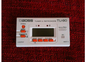 Boss TU-80 Tuner & Metronome - White