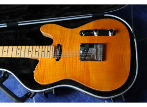 Fender Select Carved Maple Top Telecaster - Amber