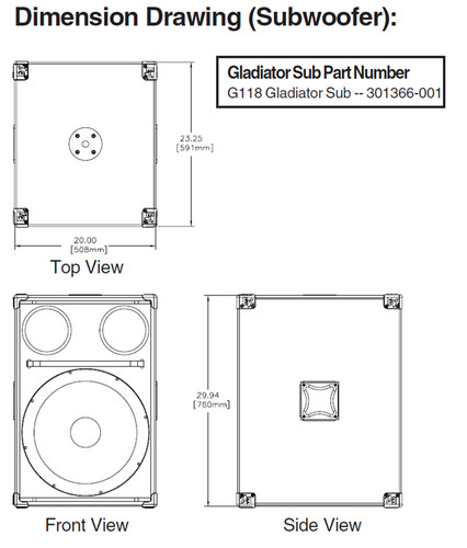 Electro-Voice Subwoofer G 118