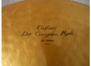 Zildjian K Custom Dry Complex Thin Ride 22&quot;